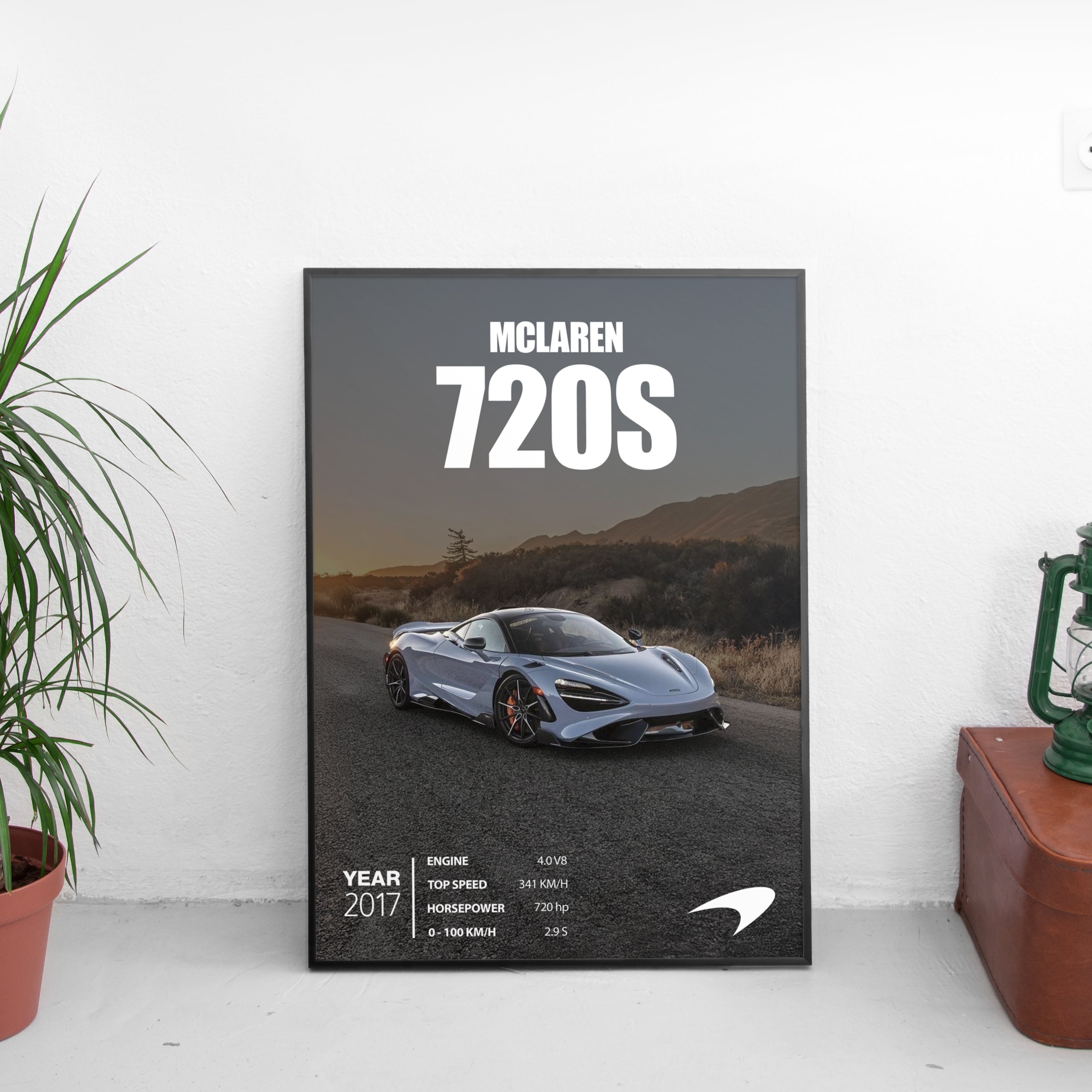 McLaren 720S Poster (2017) - Custom Car Poster