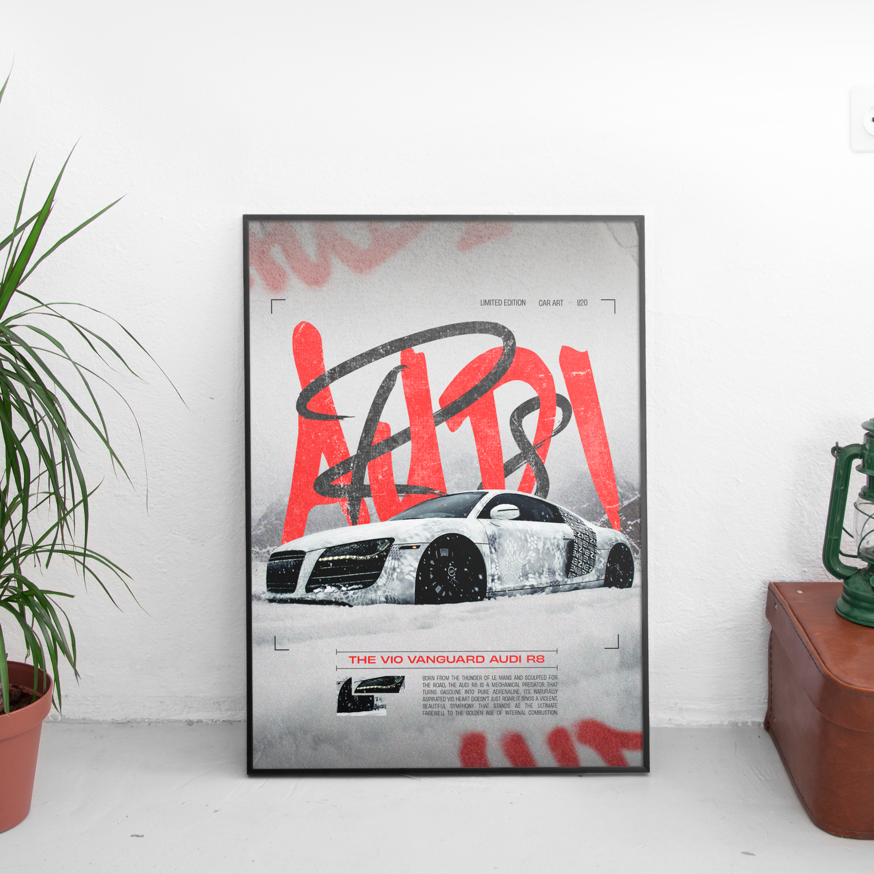 Audi R8 Poster (Limited 1-20) - Custom Car Poster