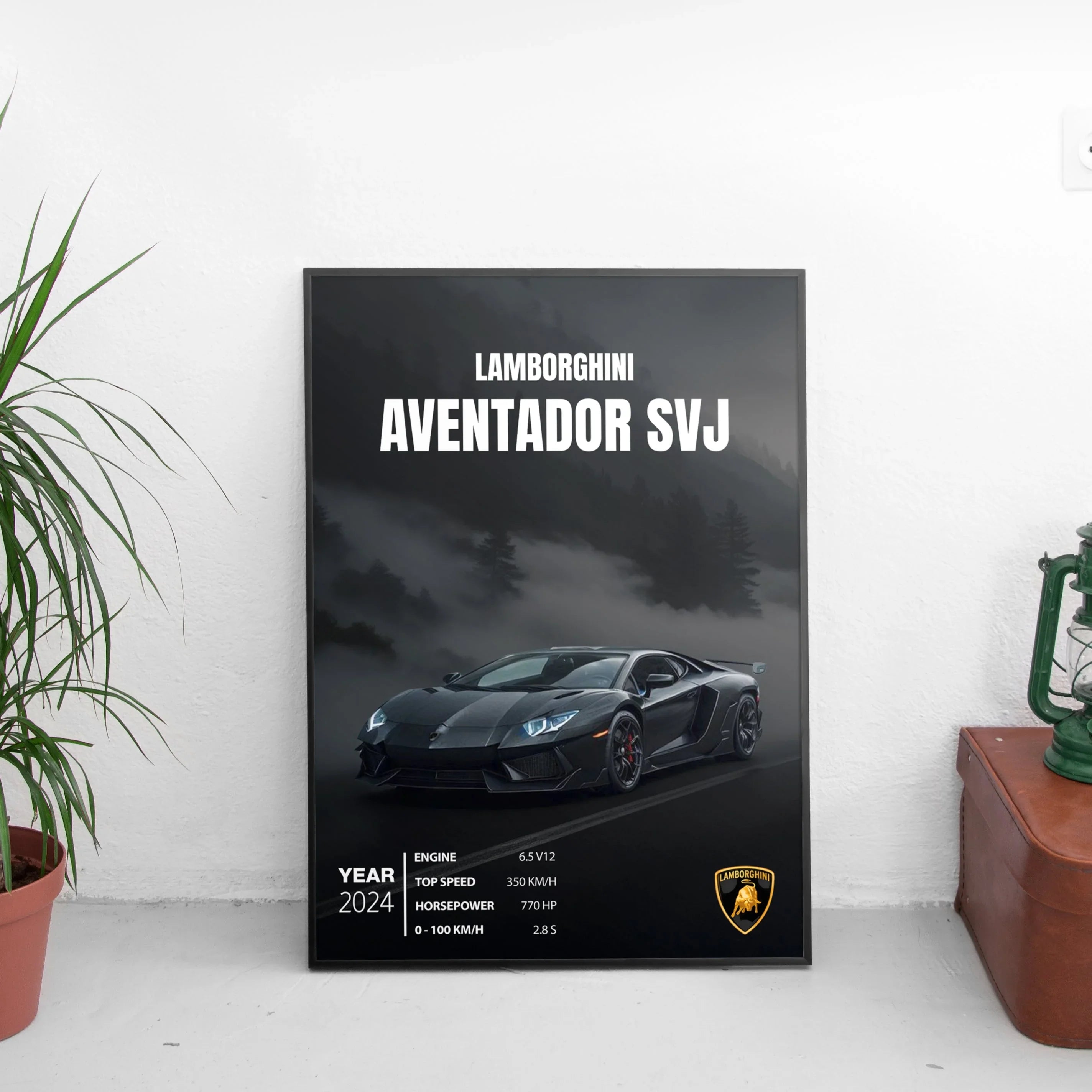 Lamborghini AVENTADOR SVJ Poster (2024)