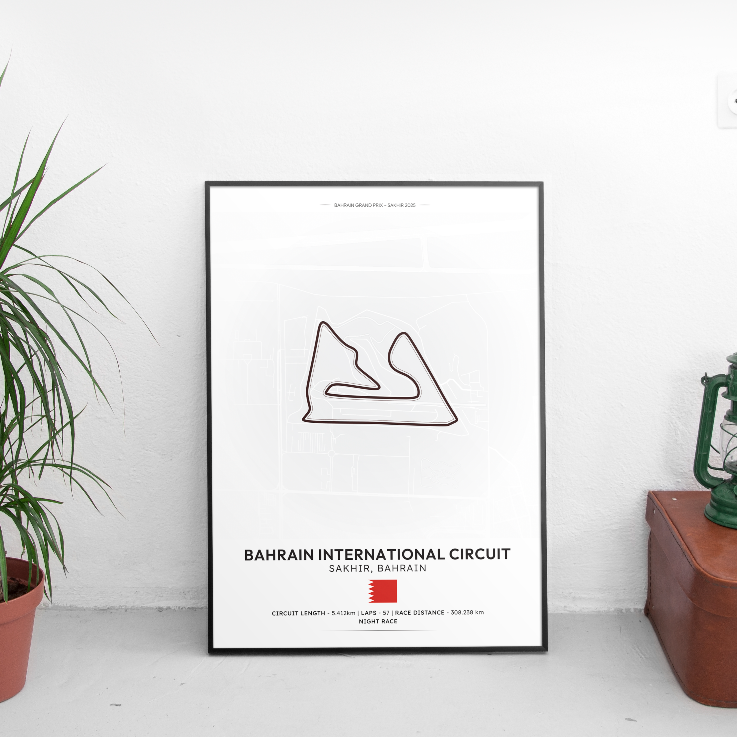 BAHRAIN Track Poster - Custom Car Poster