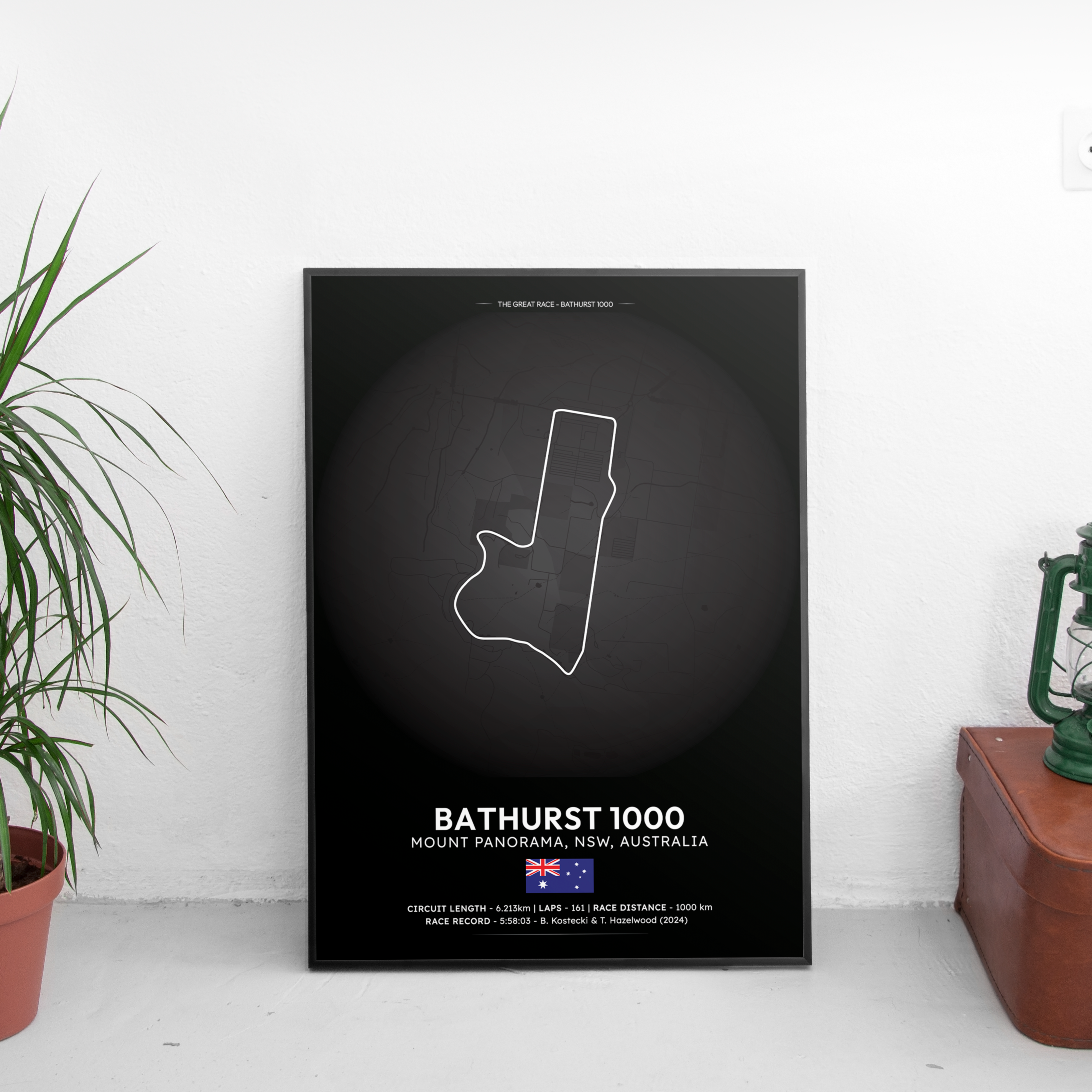 BATHURST 1000 Track Poster - Custom Car Poster