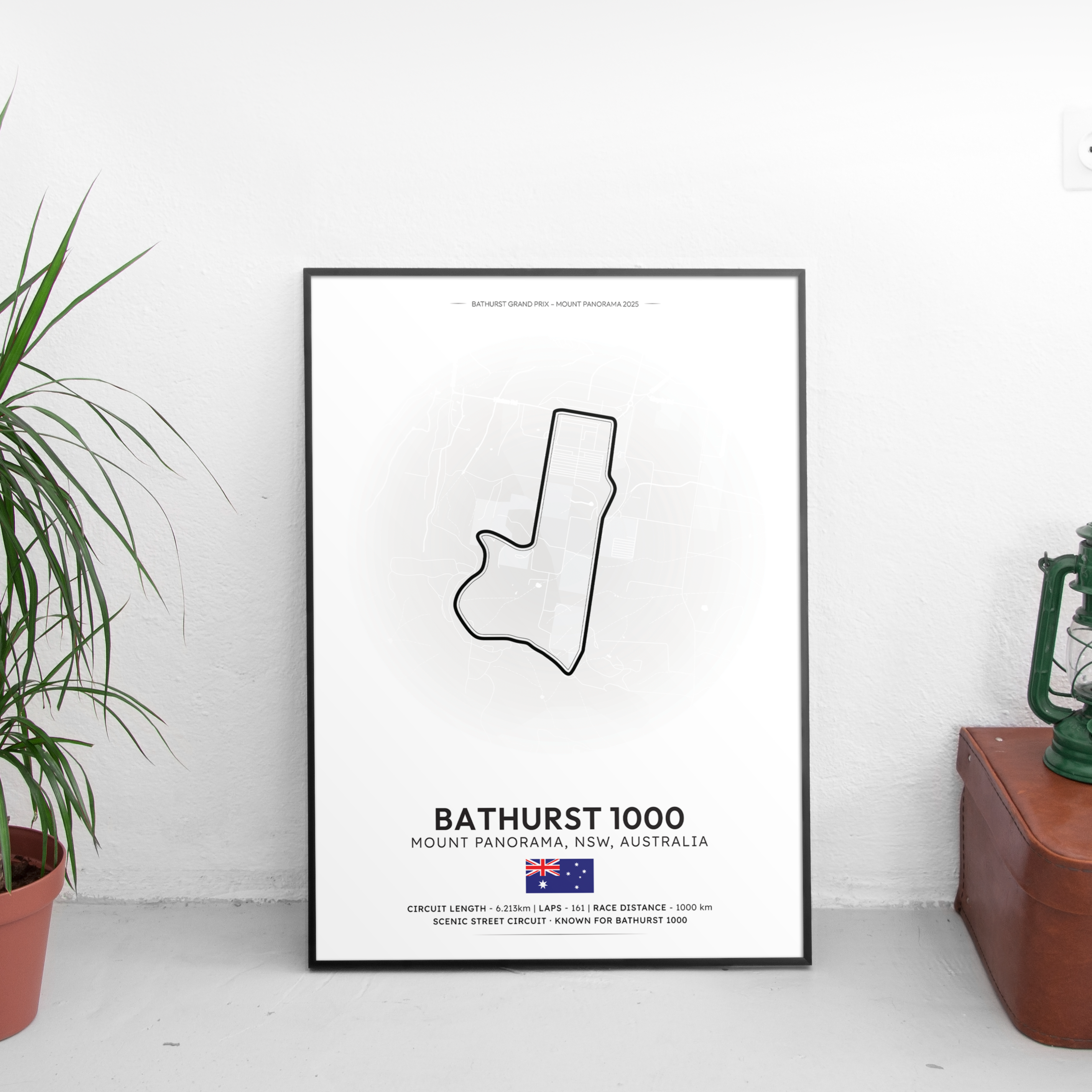 BATHURST 1000 Track Poster - Custom Car Poster