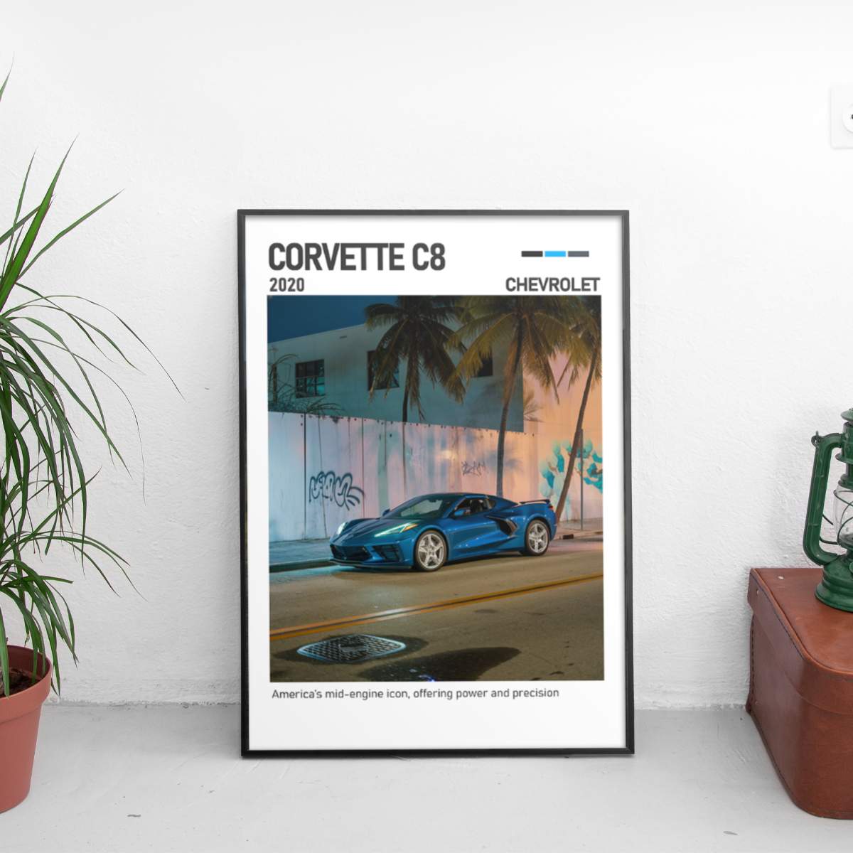 Chevrolet Corvette C8 Poster (2020) - Custom Car Poster