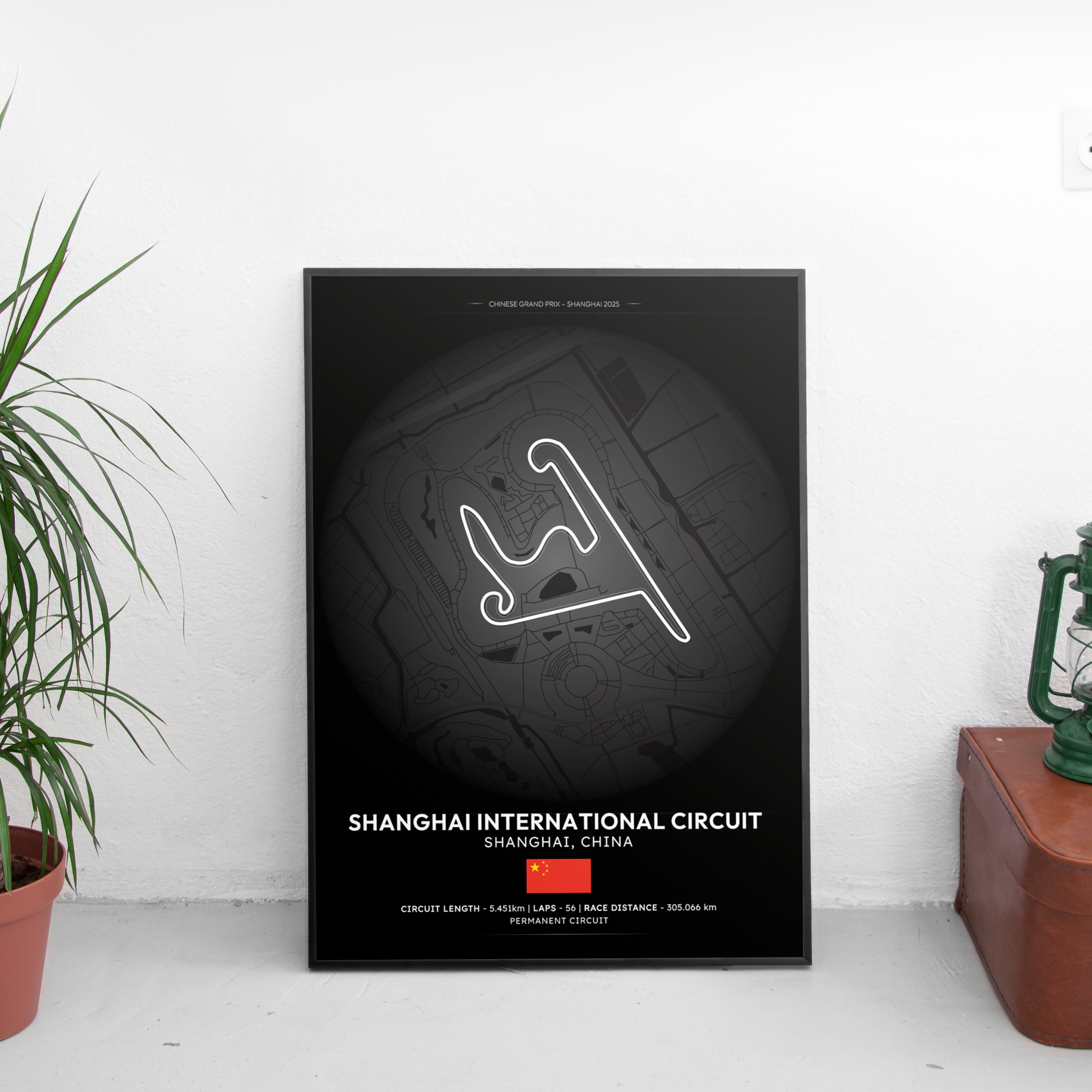 SHANGHAI Track Poster - Custom Car Poster