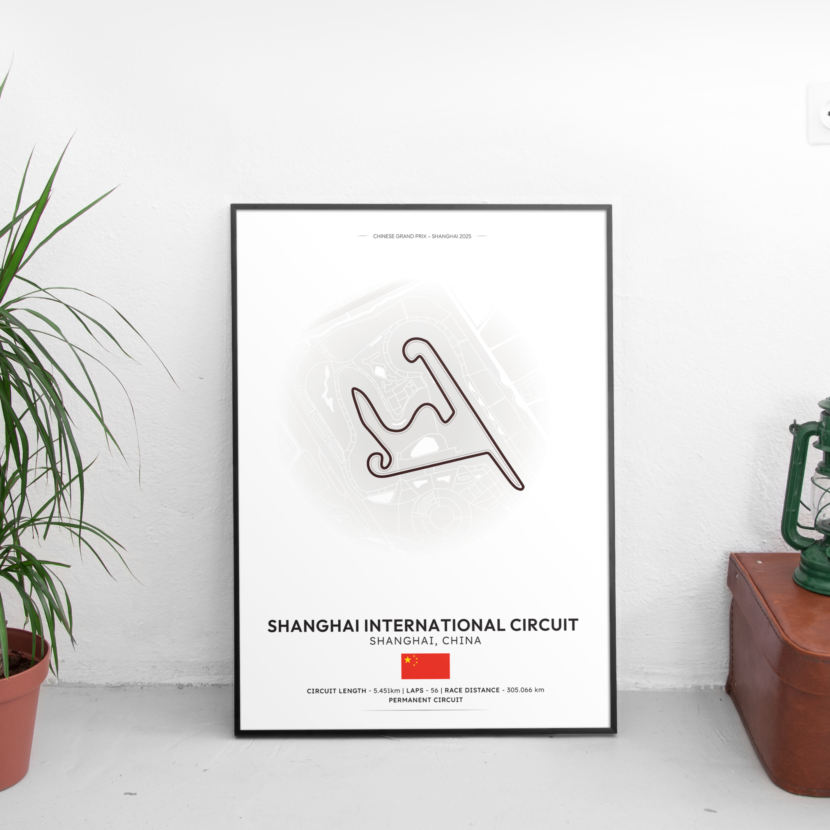 SHANGHAI Track Poster - Custom Car Poster