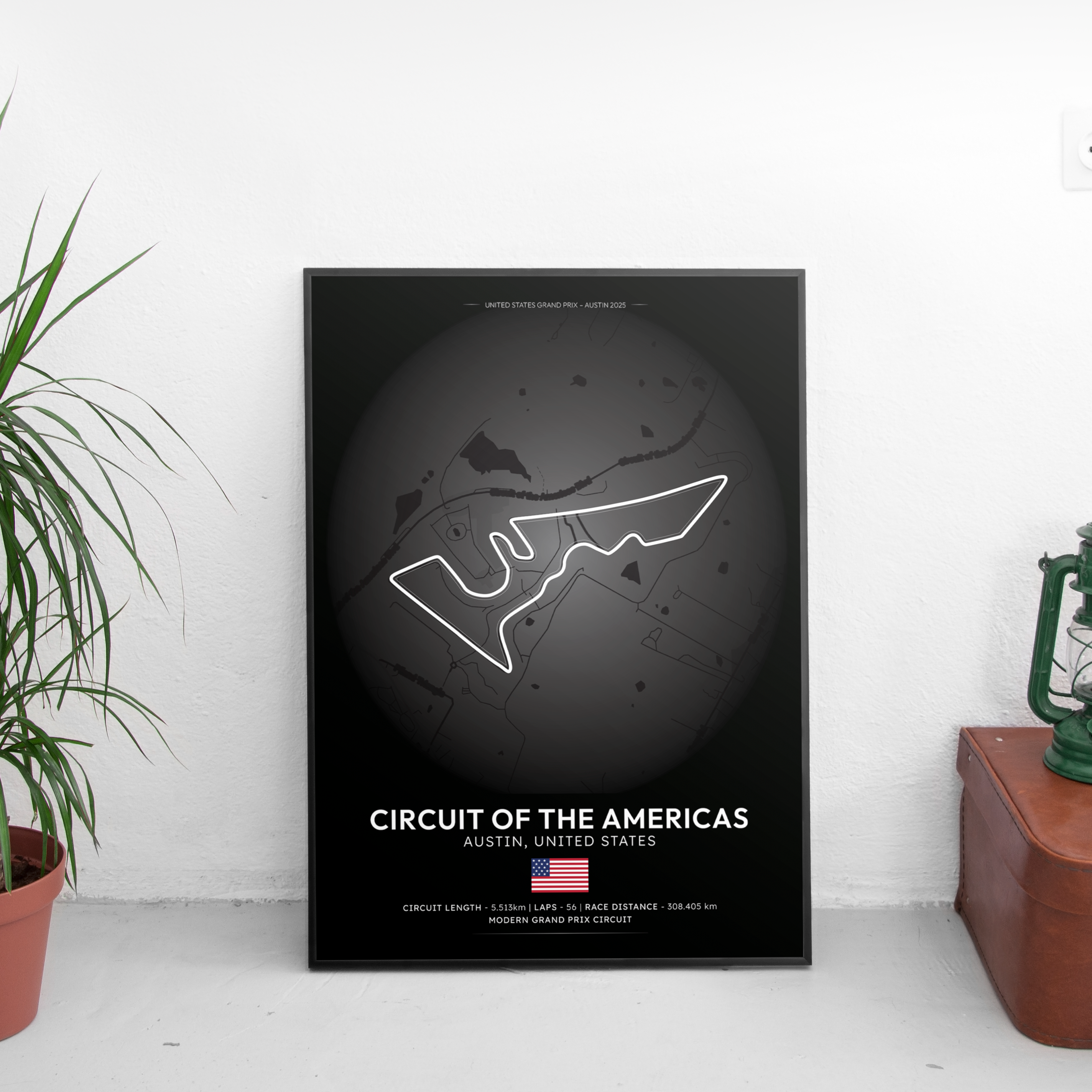 AUSTIN Track Poster - Custom Car Poster