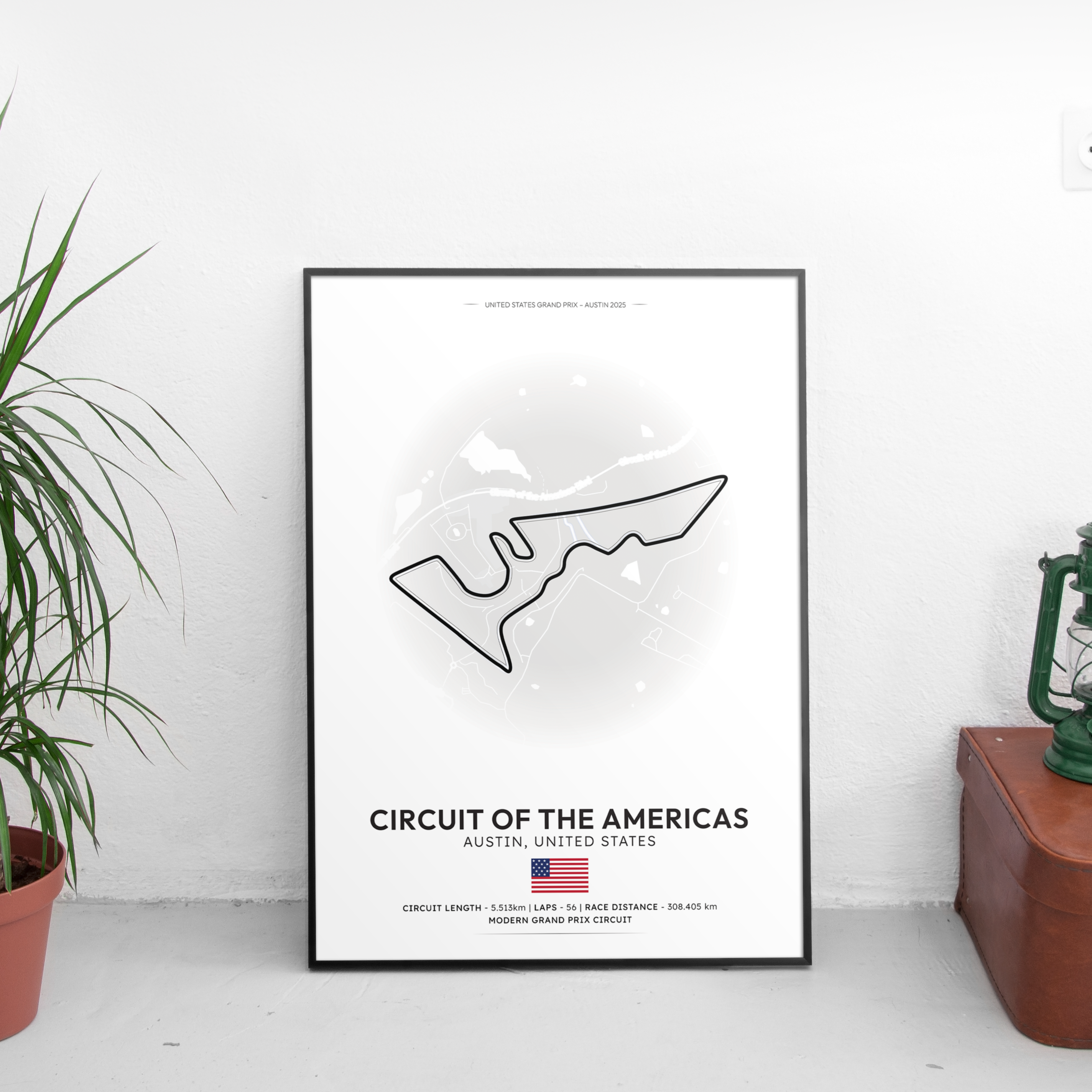 AUSTIN Track Poster - Custom Car Poster