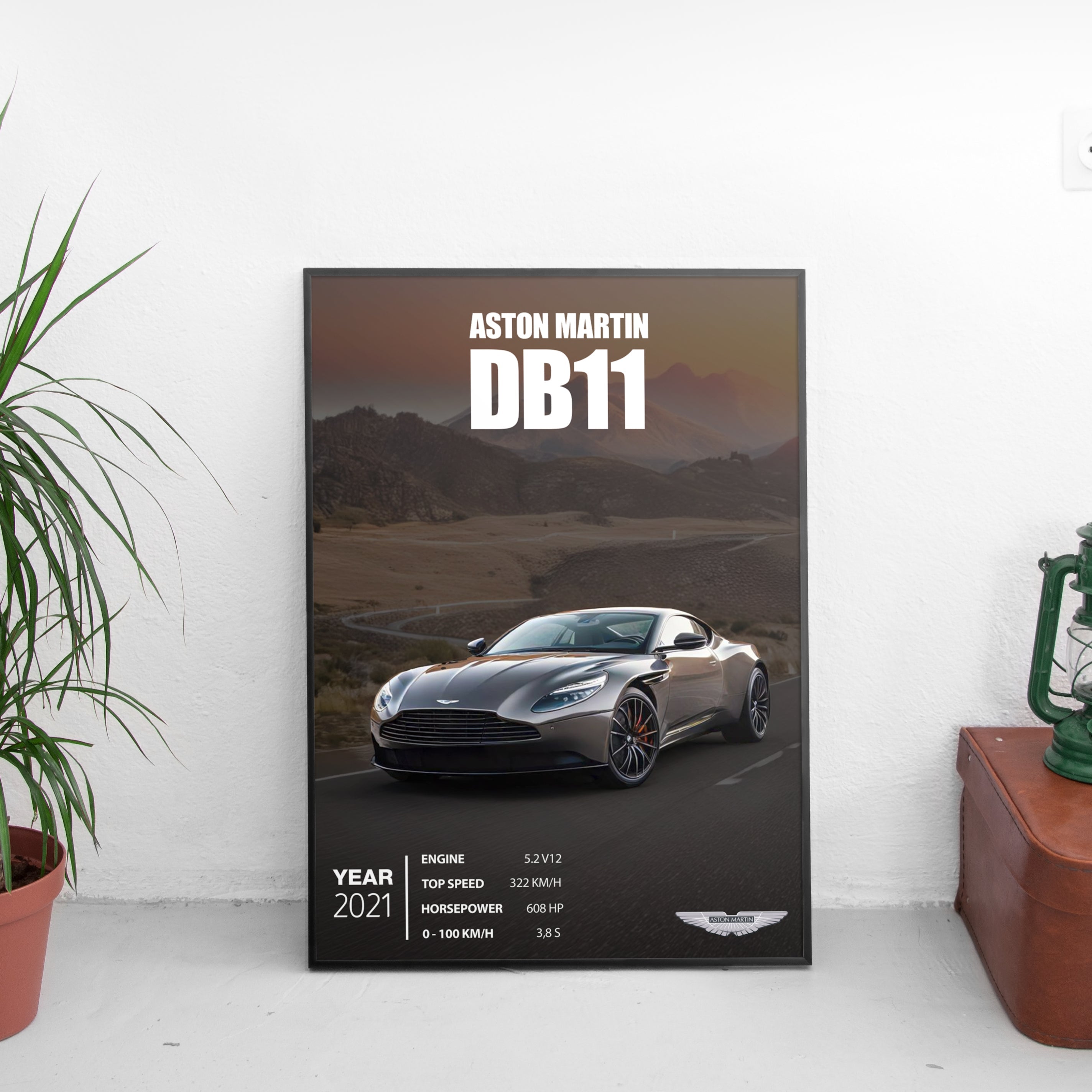 Aston Martin DB11 Poster (2021) - Custom Car Poster