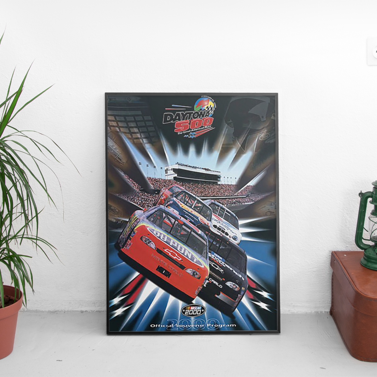 Daytona 500 NASCAR 2000 - framed wall mockup