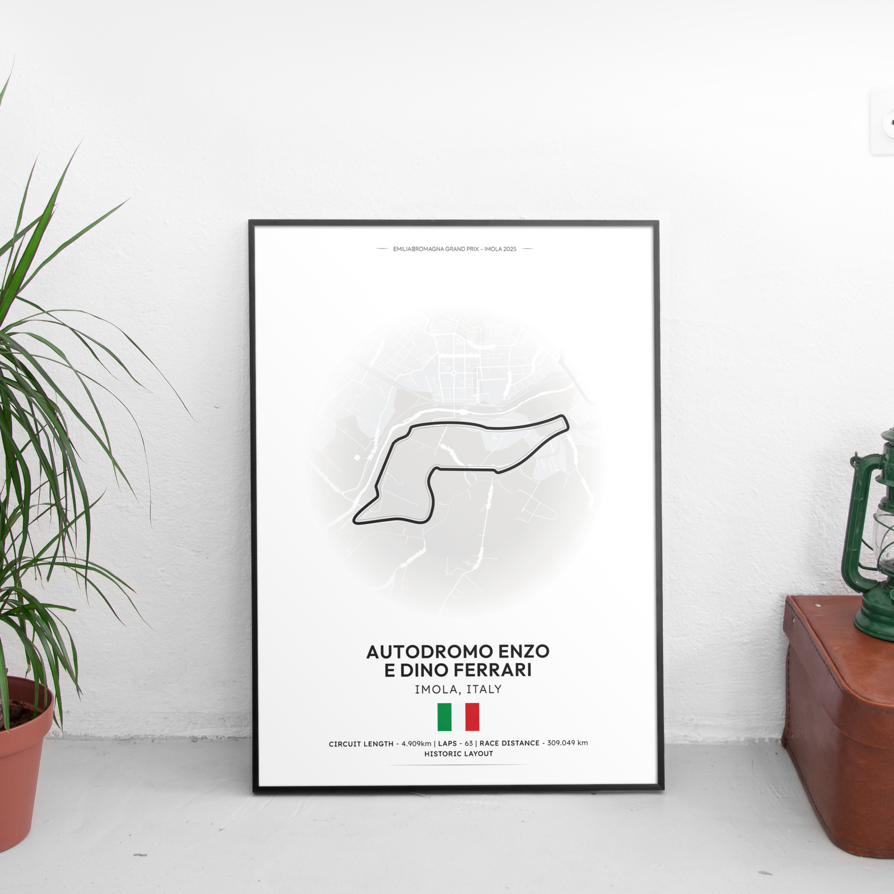IMOLA Track Poster - Custom Car Poster