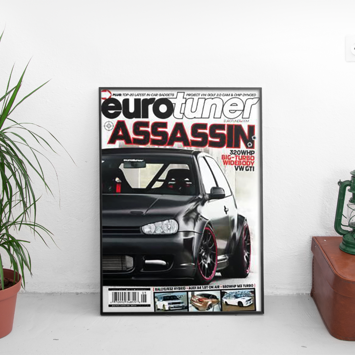 Eurotuner - Assassin Volkswagen Golf MK4 GTI - framed wall mockup