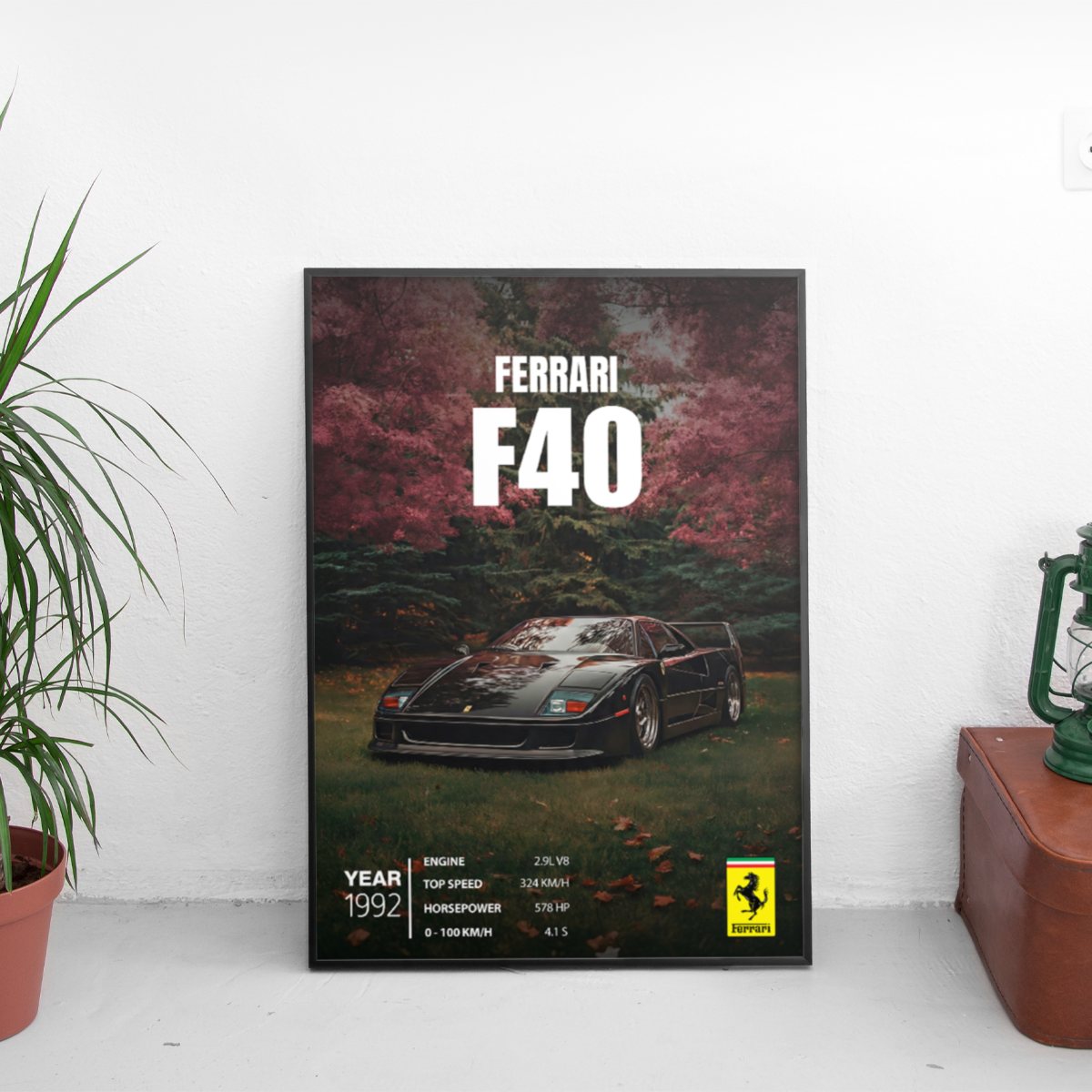 Ferrari F40 Poster (1992)