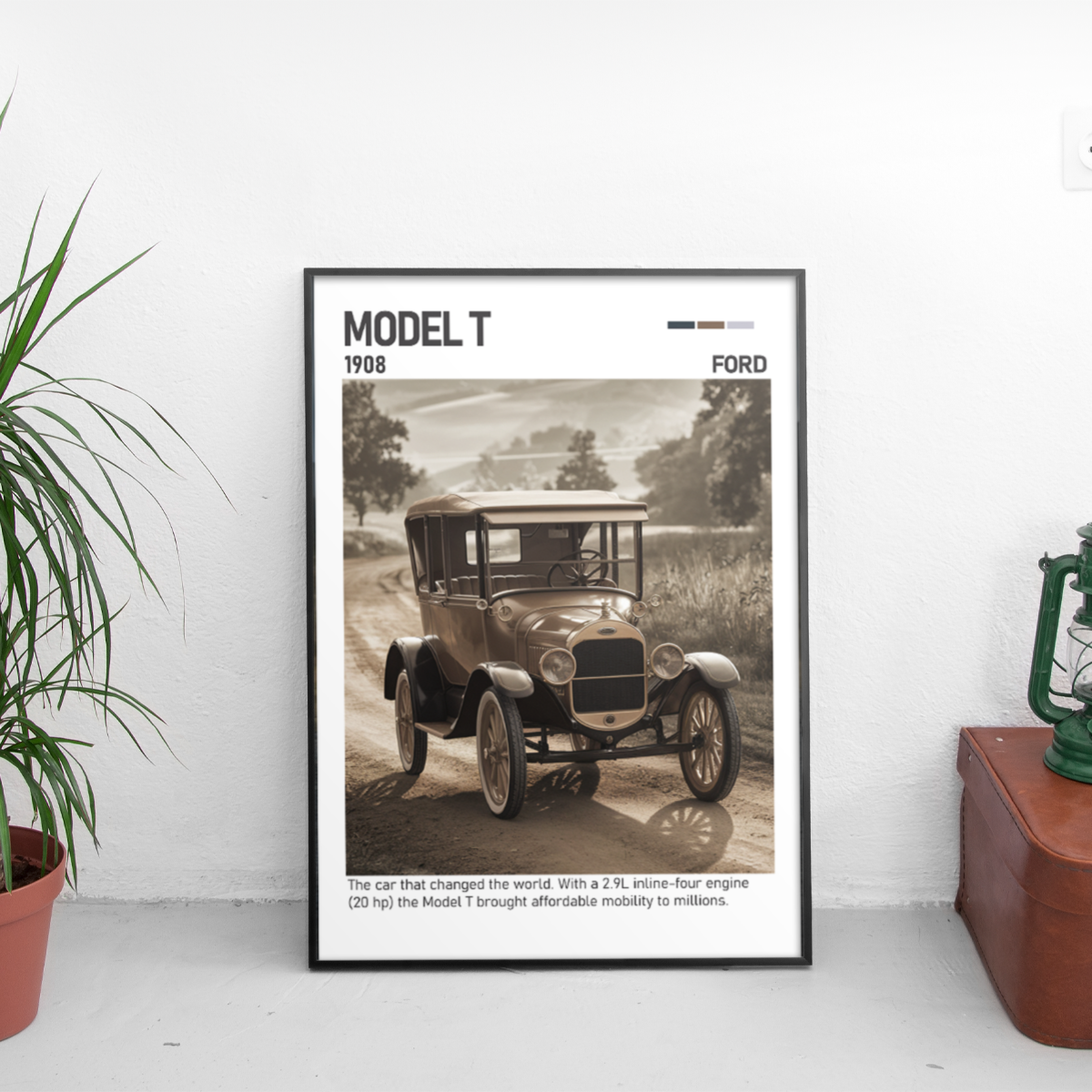 Ford Model T Poster (1908) - Custom Car Poster