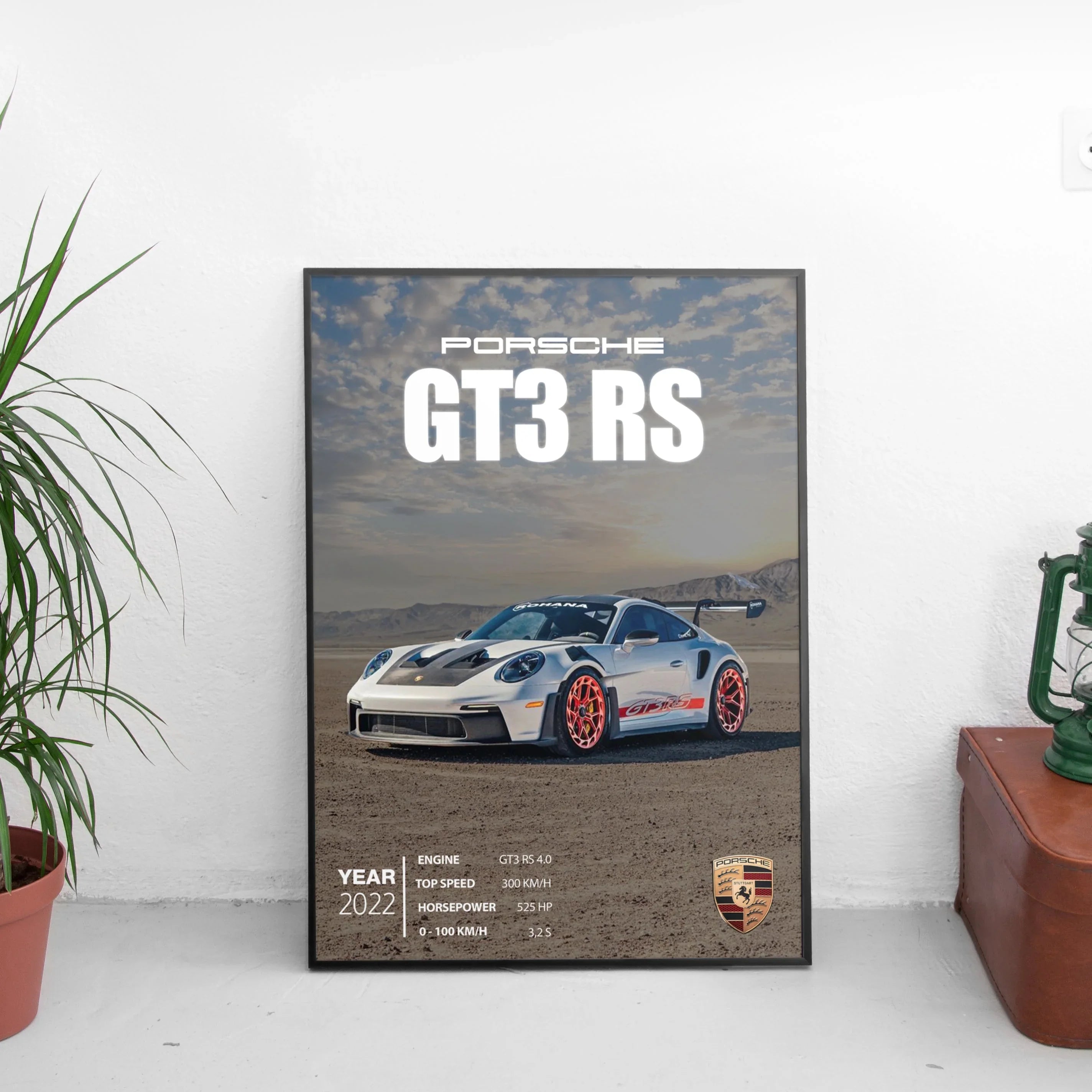 Porsche GT3 RS Poster (2022) - Custom Car Poster