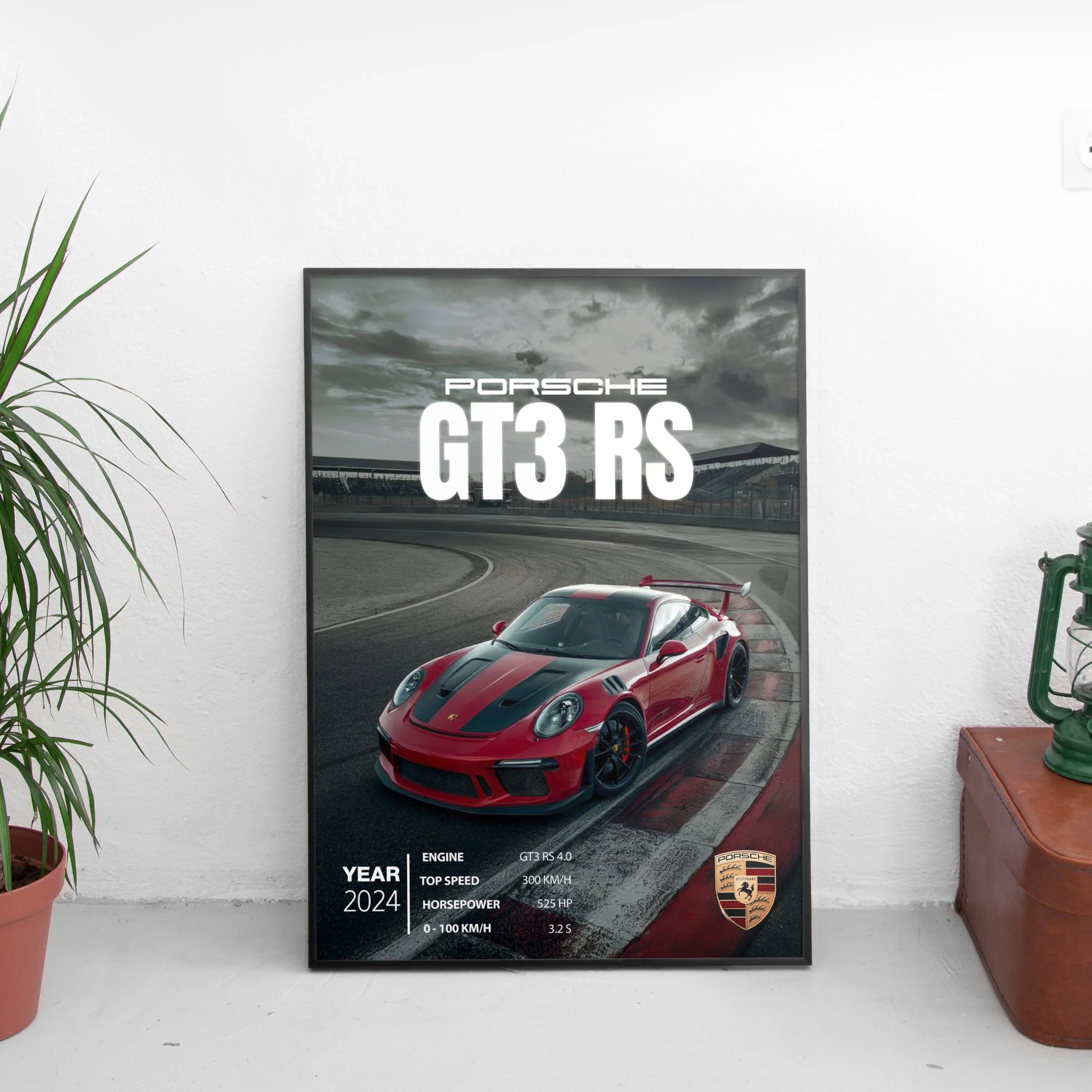 Porsche GT3 RS Poster (2024) - Custom Car Poster
