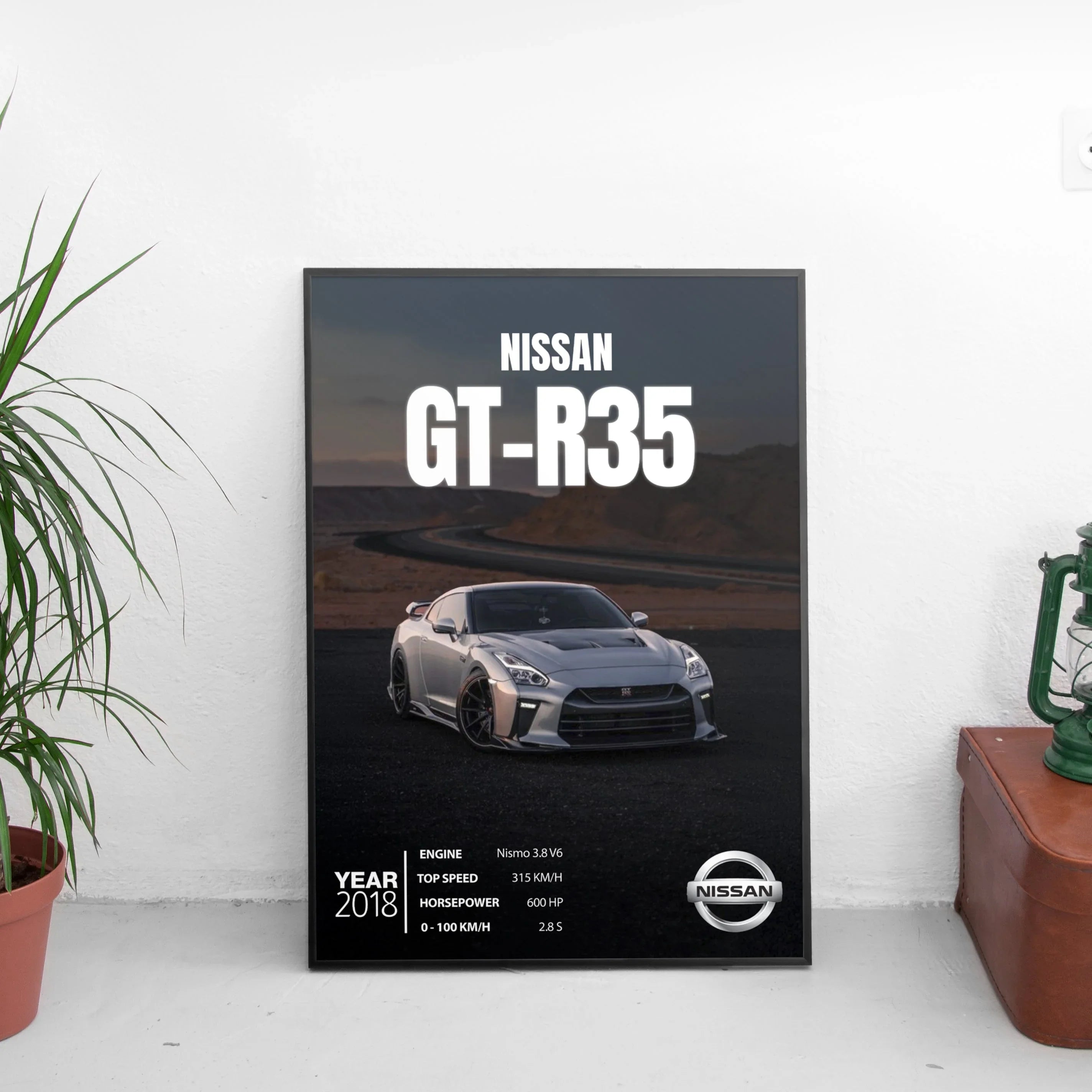 Nissan GT-R35 Poster (2018) - Custom Car Poster