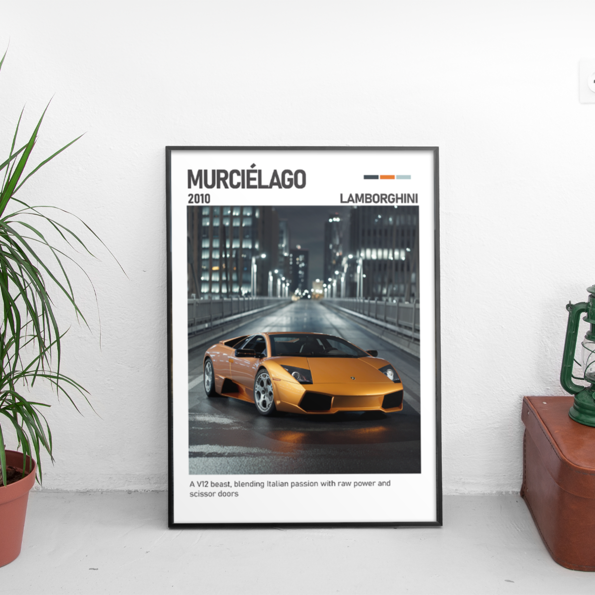 Lamborghini Murciélago Poster (2010) - Custom Car Poster