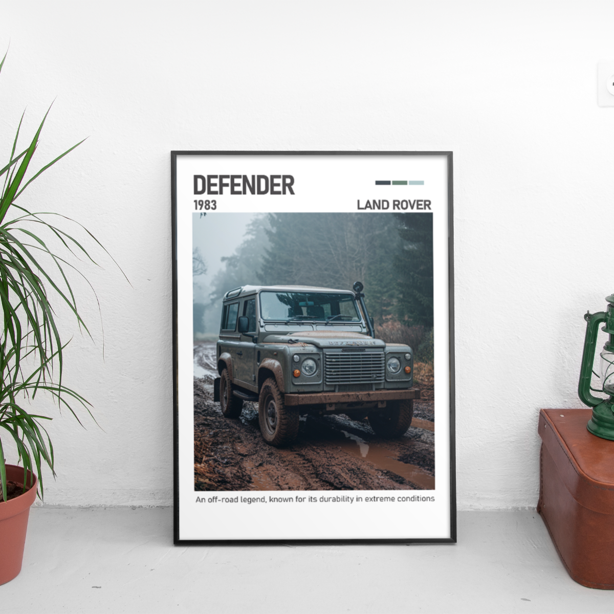 Land Rover Defender Poster (1983) - Custom Car Poster