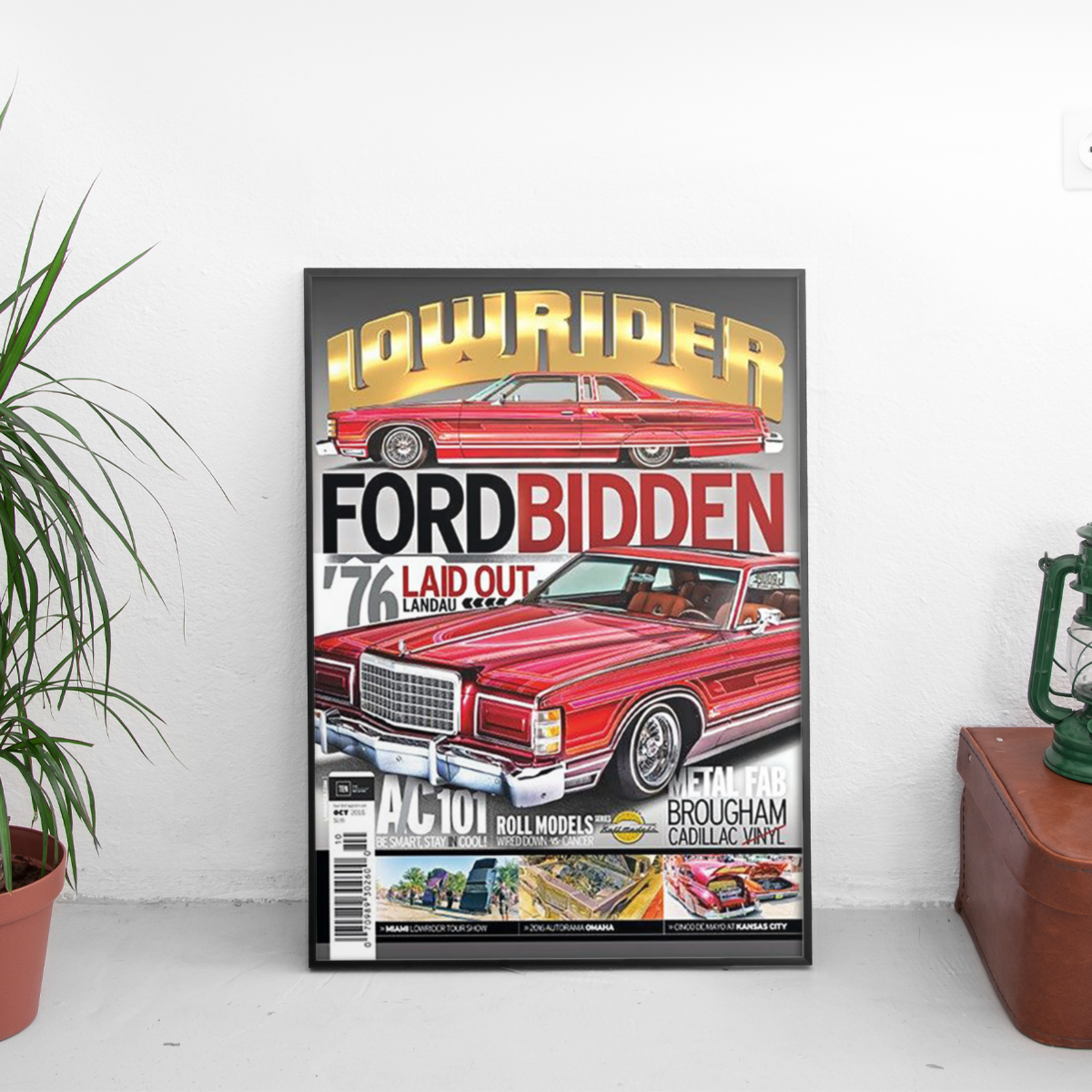 Lowrider - Fordbidden 76 Ford LTD Landau '16 - framed wall mockup