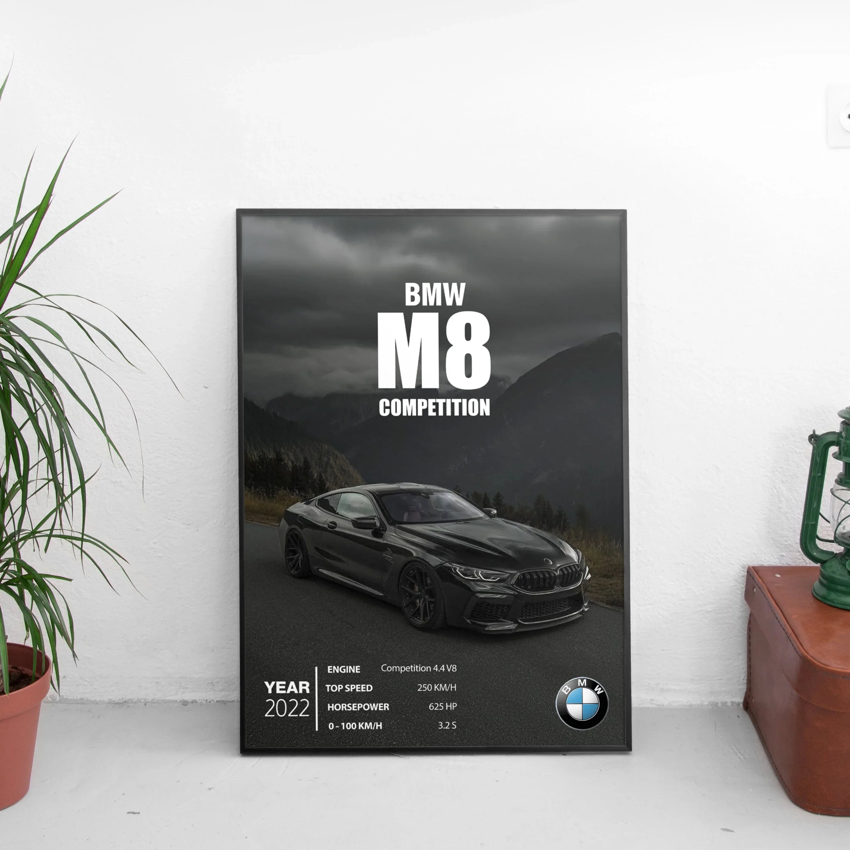 BMW M8 Competition Poster (2022) - Custom Car Poster