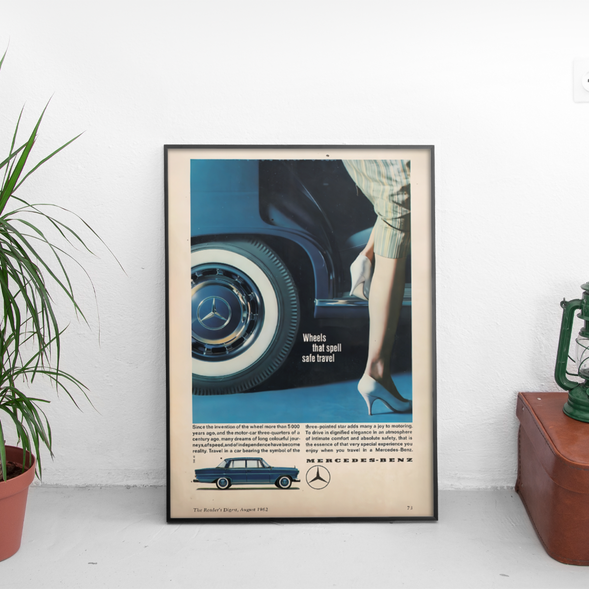 Mercedes Retro Ad Poster - Custom Car Poster
