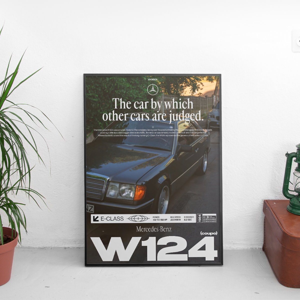 Mercedes-Benz W124 Poster - Custom Car Poster