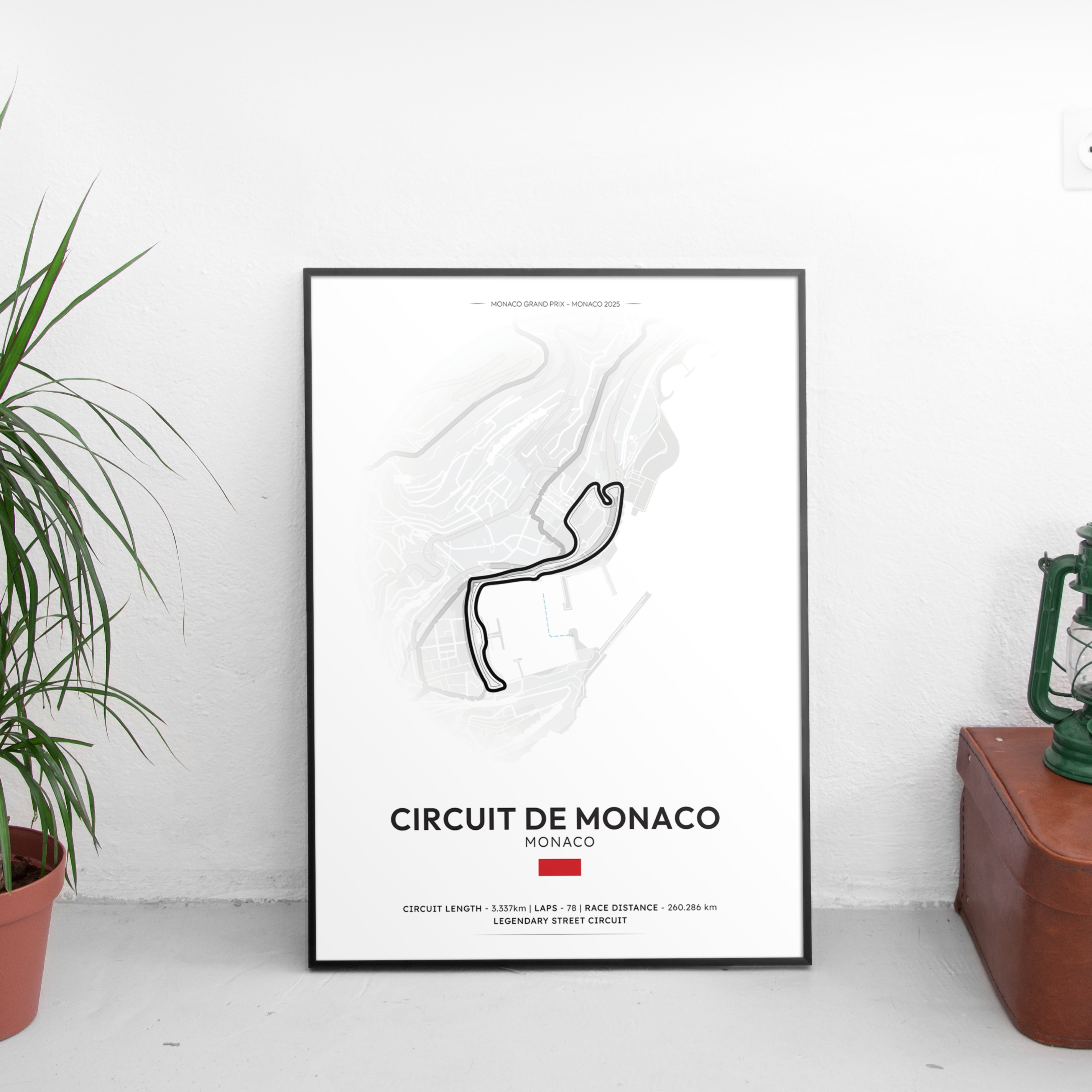 MONACO Track Poster - Custom Car Poster