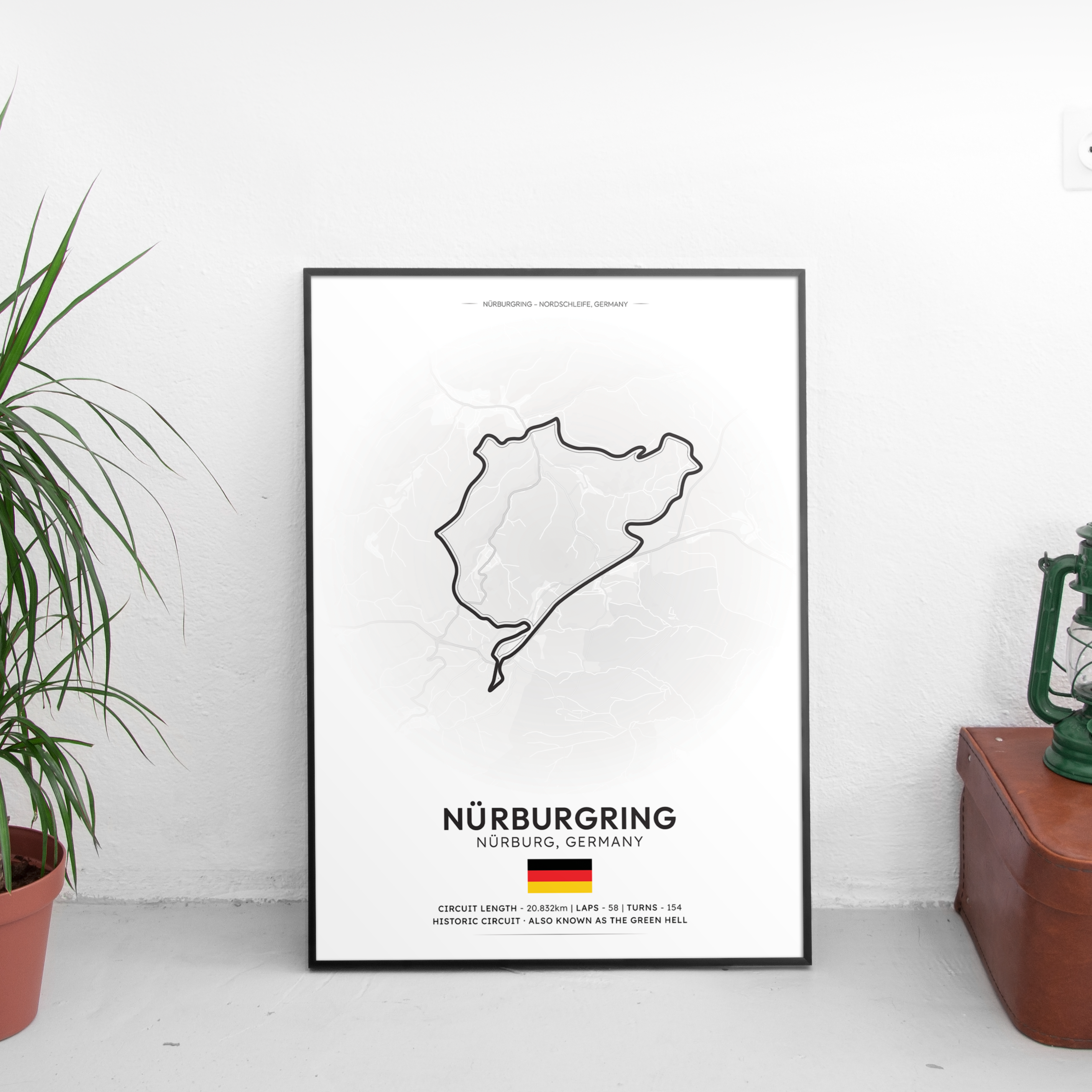 NURBURG Track Poster - Custom Car Poster