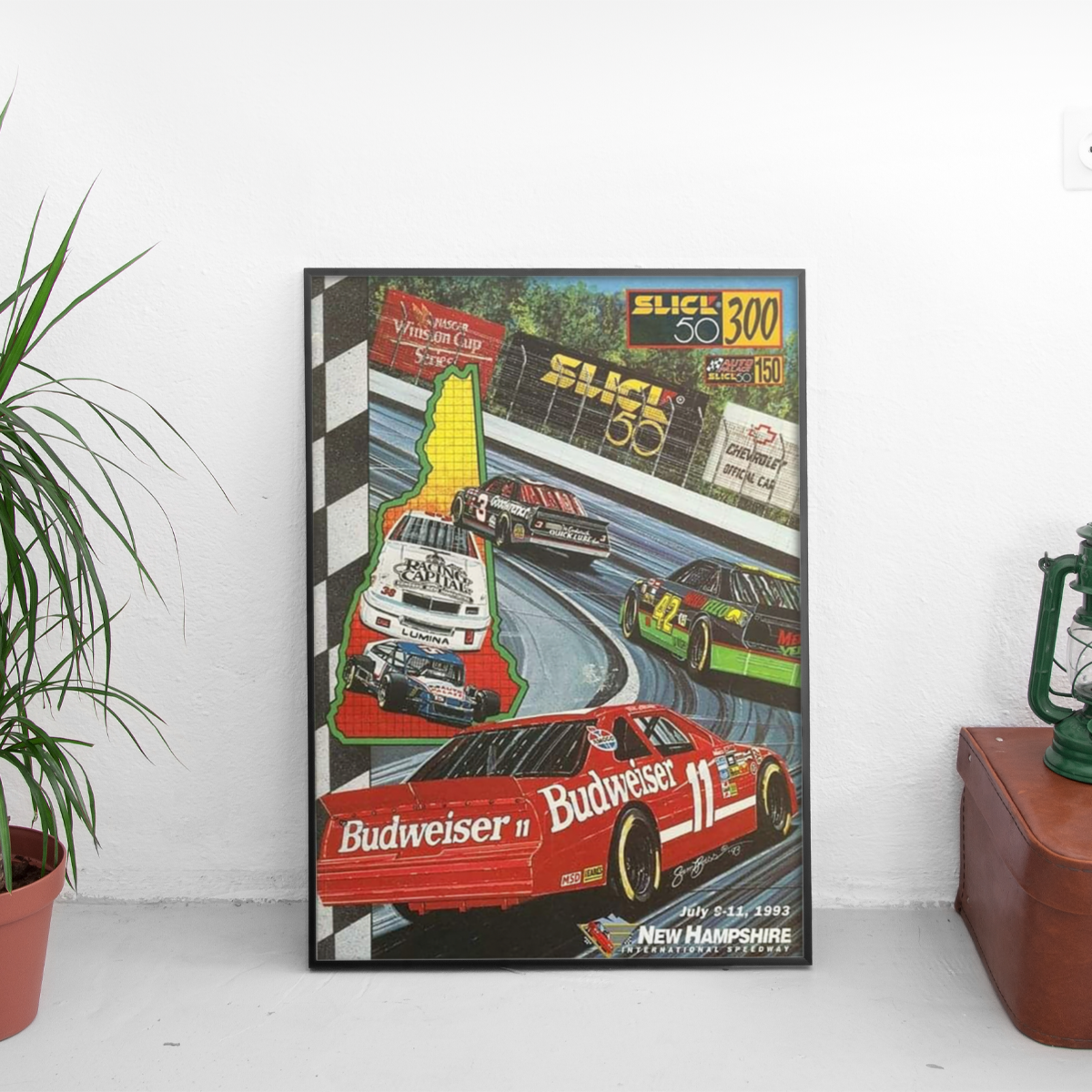 Slick 50 300 NASCAR '93 - framed wall mockup