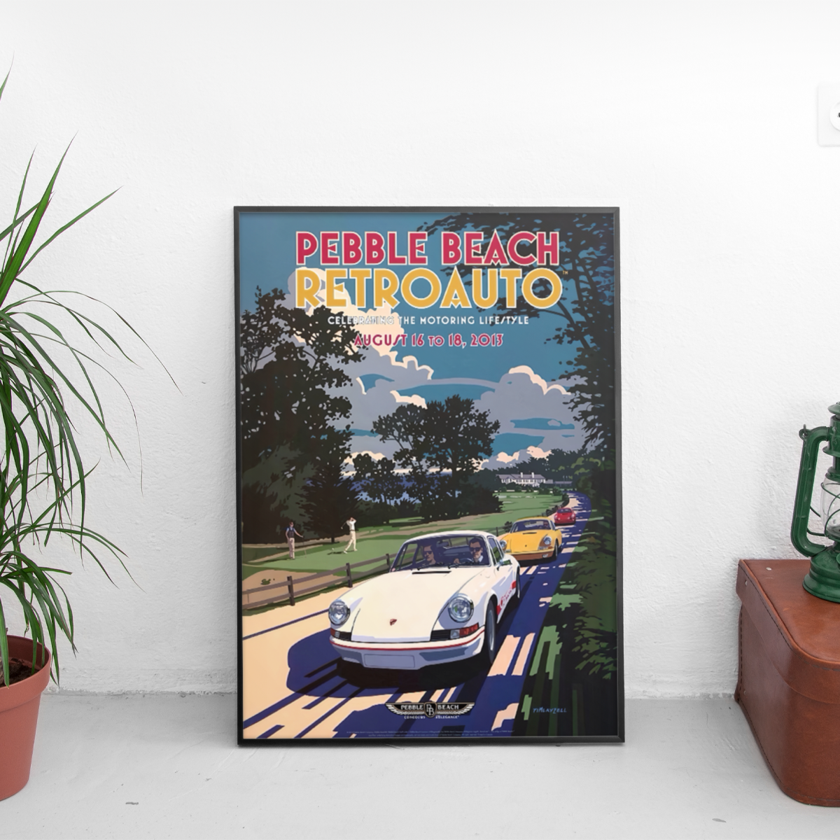 Pebble Beach RetroAuto Poster - Custom Car Poster
