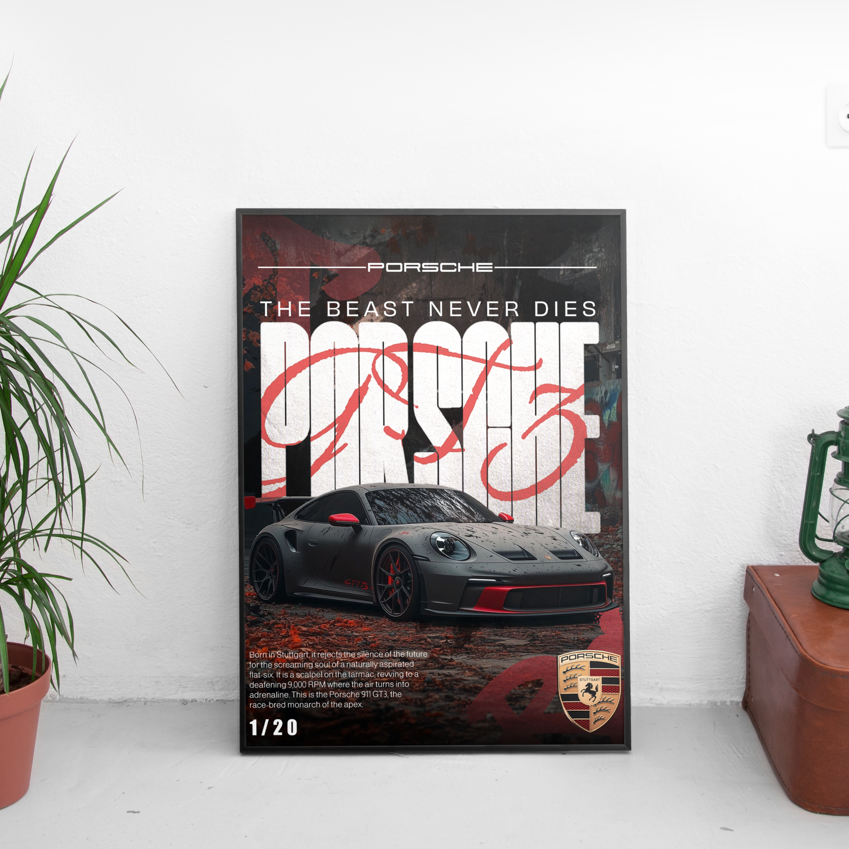 Porsche GT3 RS Poster (Limited 1-20) - Custom Car Poster