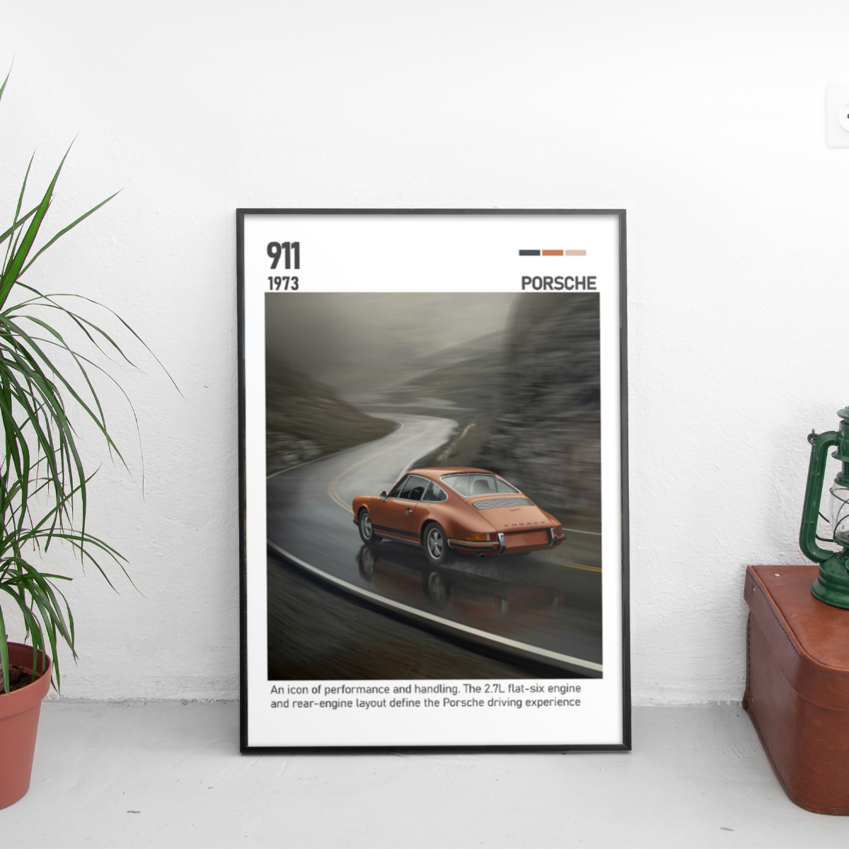 Porsche 911 Poster (1973) - Custom Car Poster