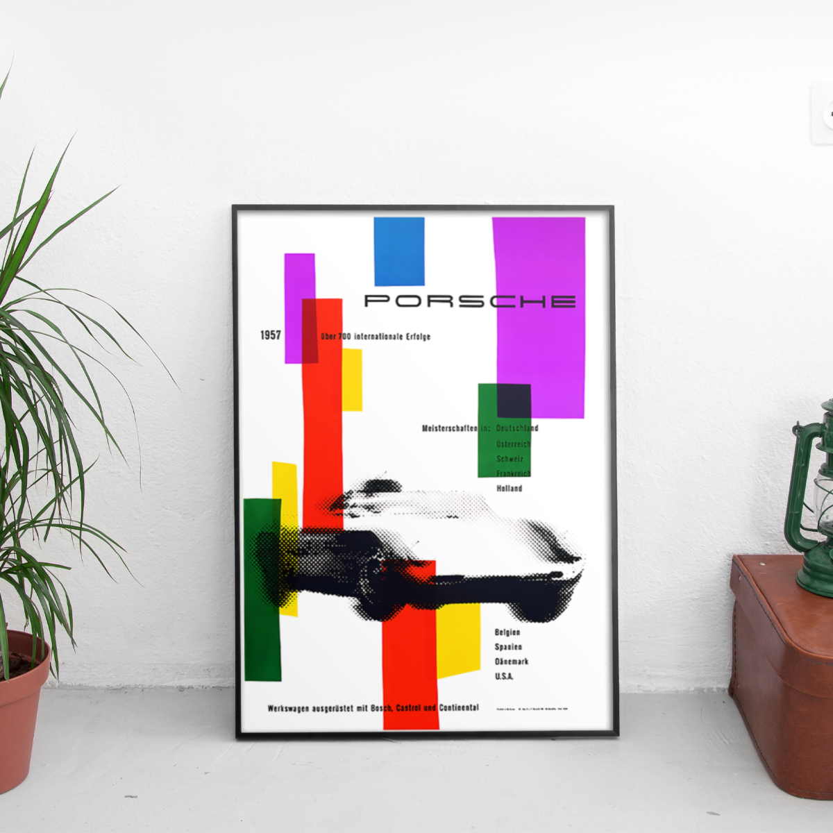 Porsche Abstract Poster - Custom Car Poster