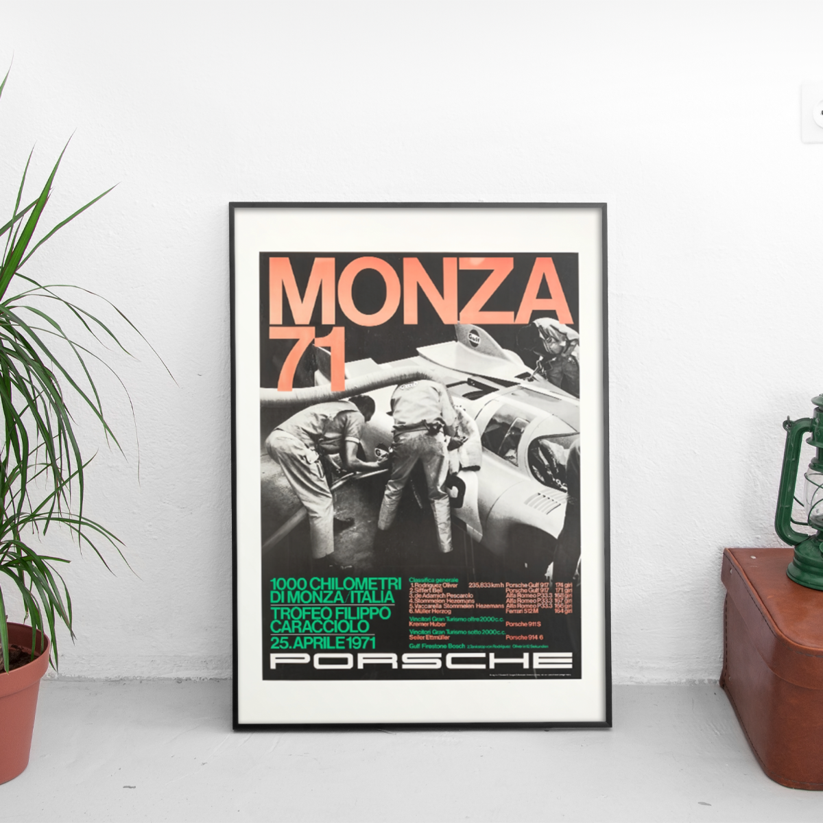 Porsche Monza Poster (1971) - Custom Car Poster
