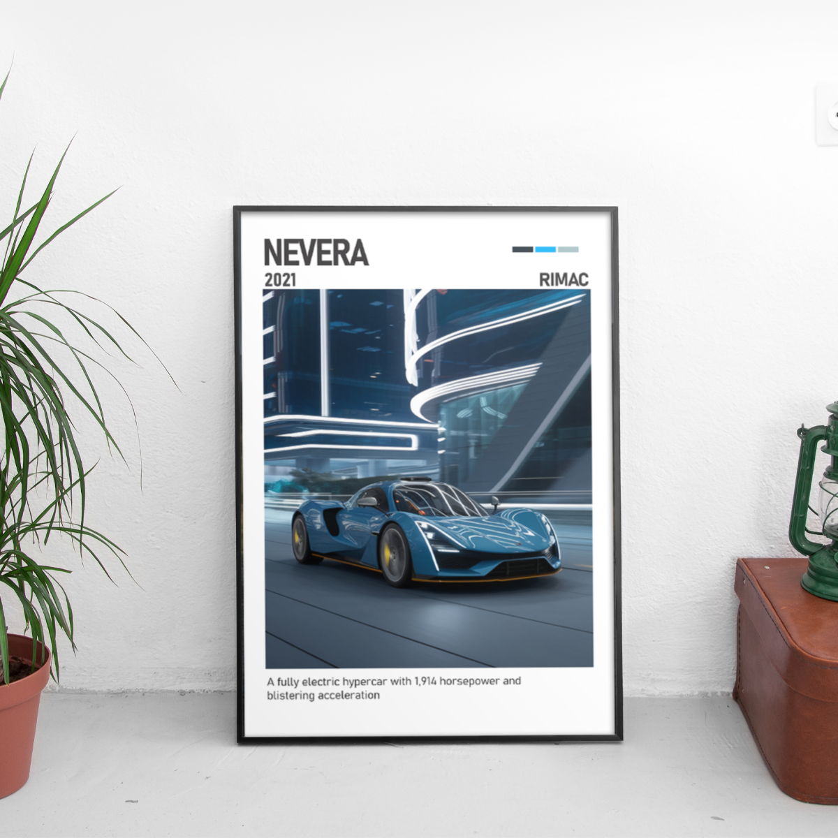 Rimac Nevera Poster (2021) - Custom Car Poster