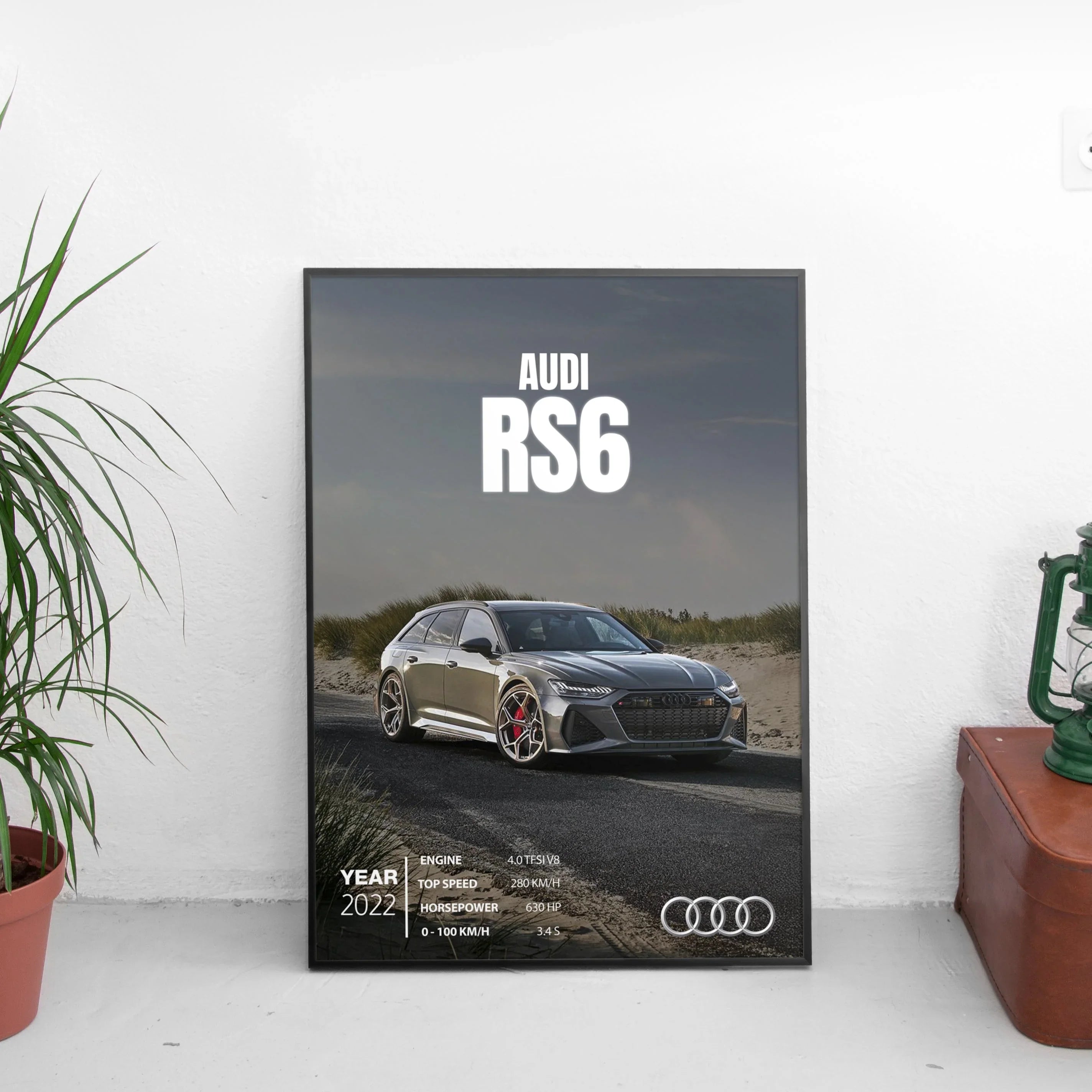 Audi RS6 Poster (2022) - Custom Car Poster
