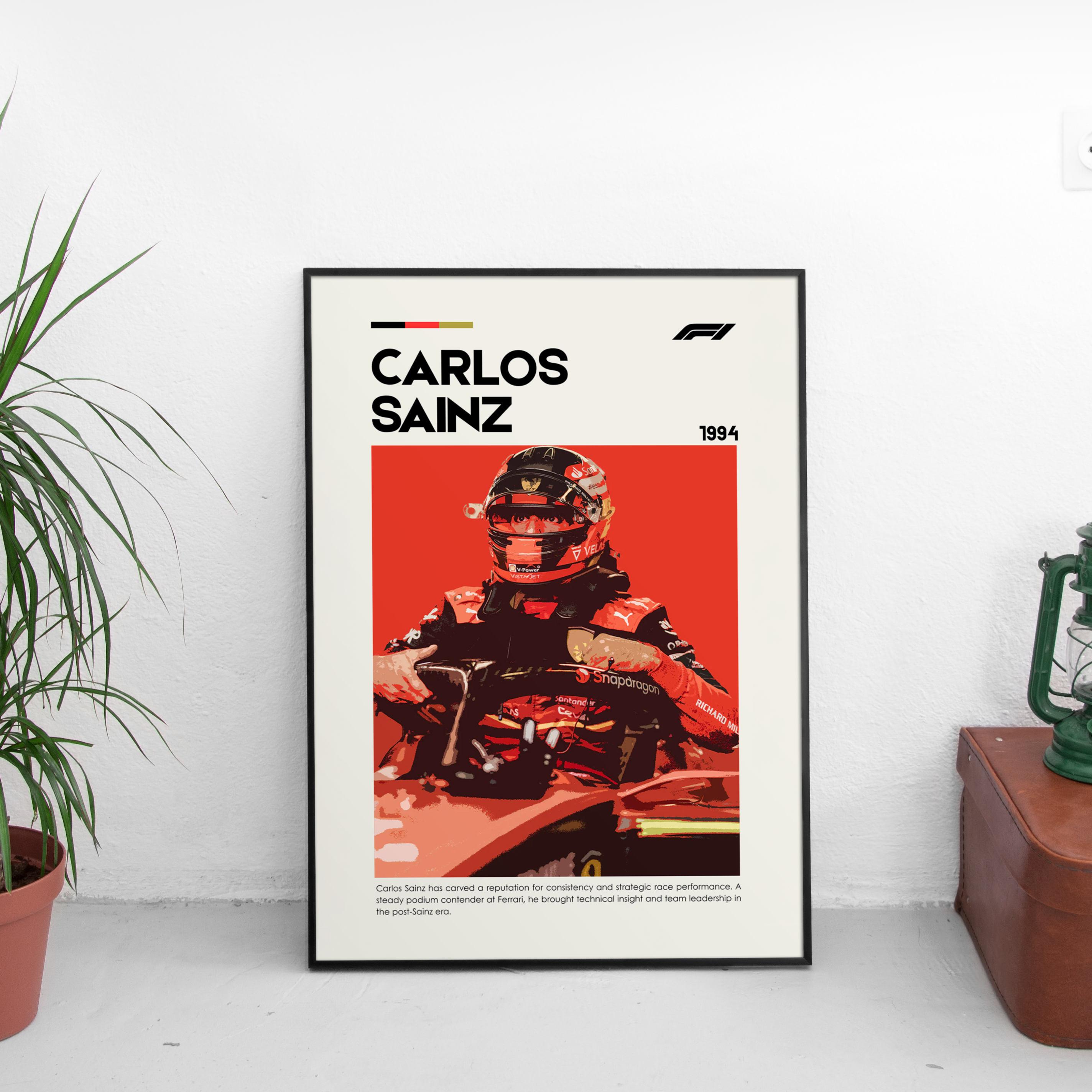 Carlos Sainz Poster - Custom Car Poster