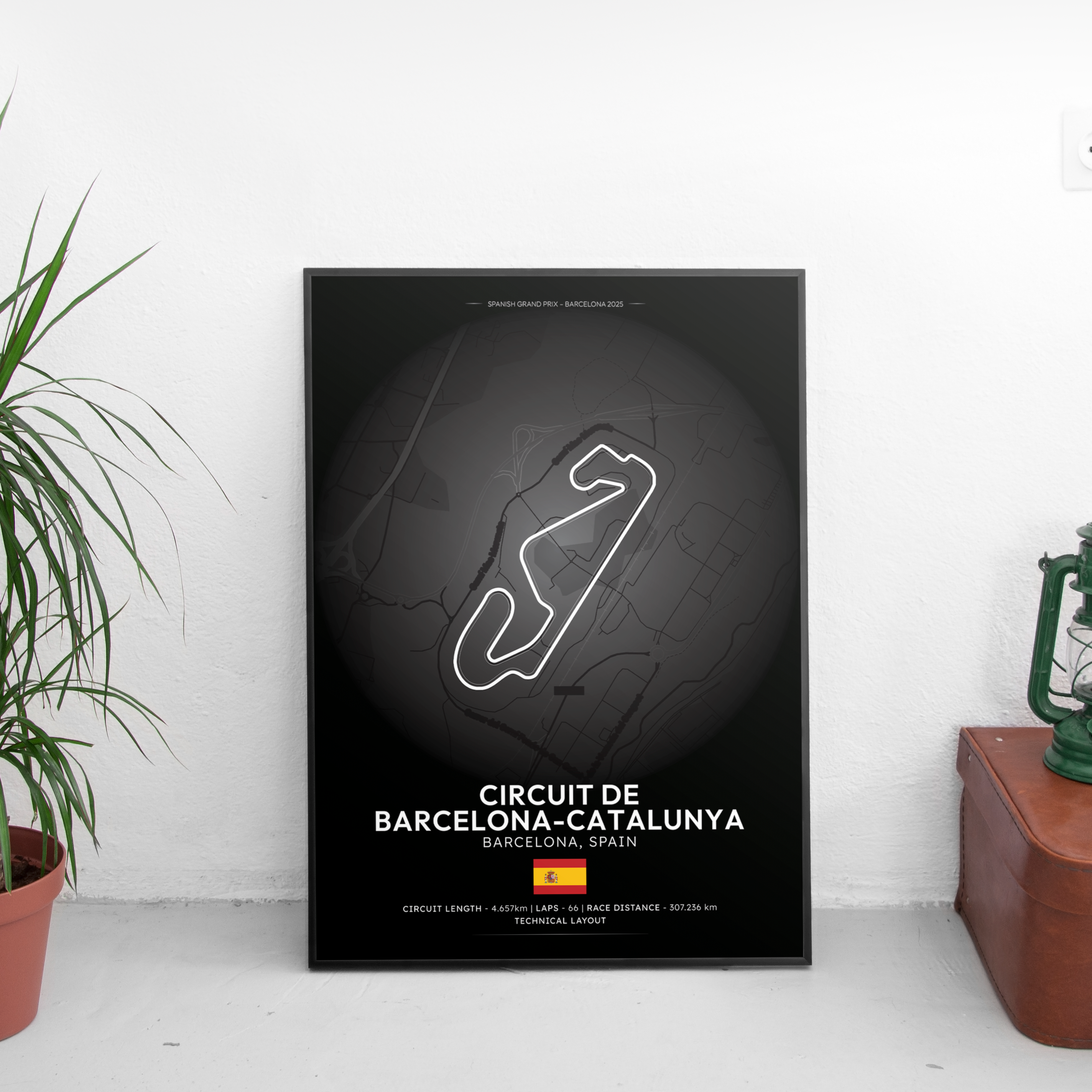 BARCELONA Track Poster - Custom Car Poster