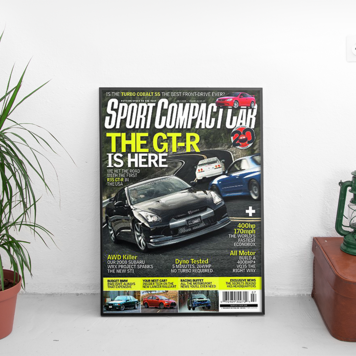 Sport Compact Car - GT-R Is Here Nissan R35 - framed wall mockup