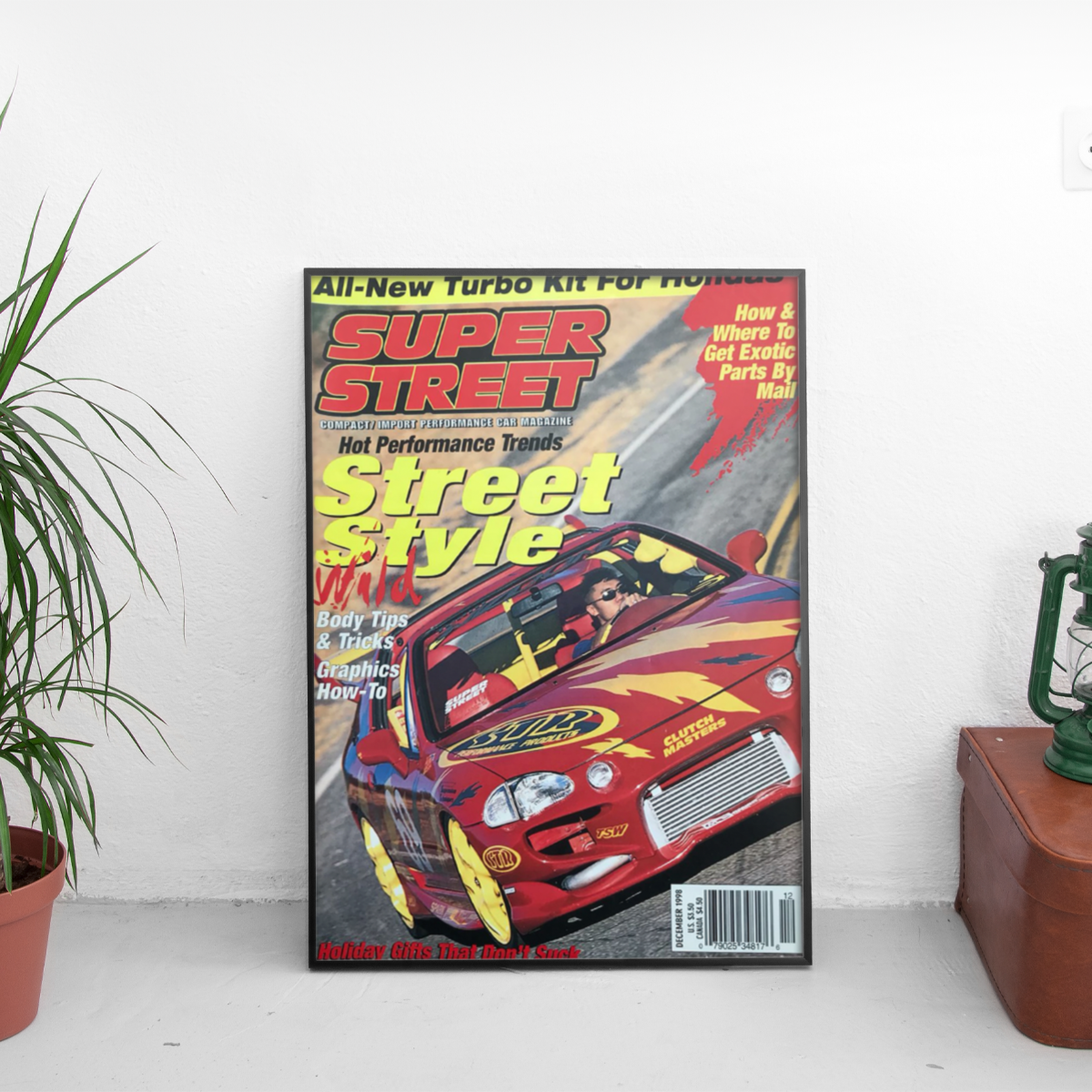 Super Street - Street Style '98 - framed wall mockup