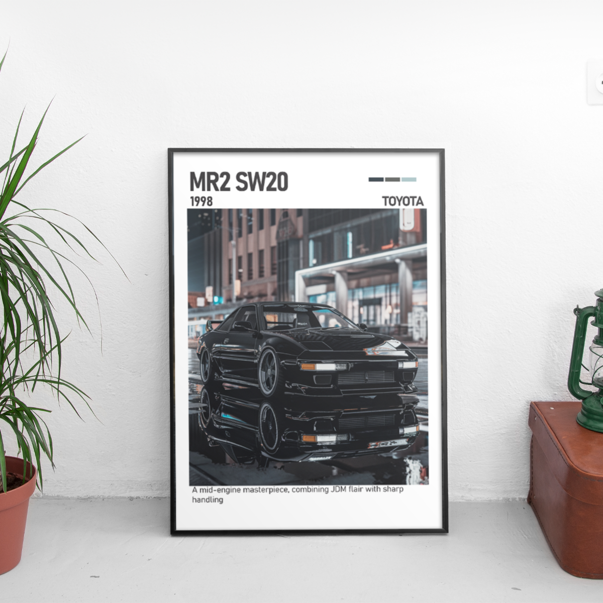 Toyota MR2 SW20 Poster (1998) - Custom Car Poster