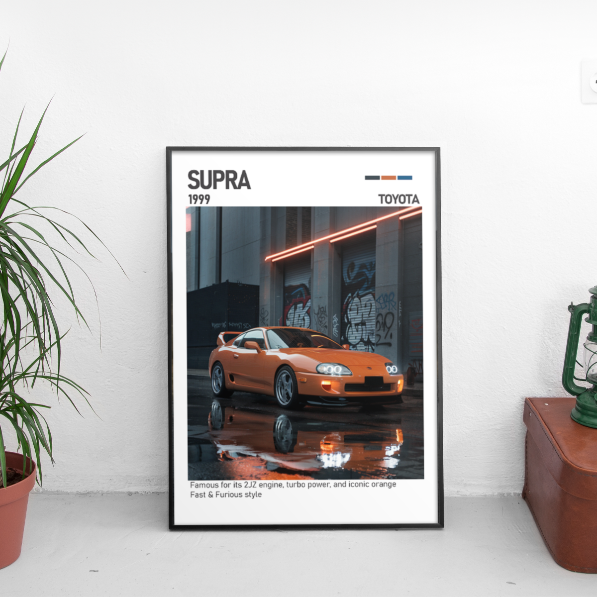 Toyota Supra Poster (1999) - Custom Car Poster
