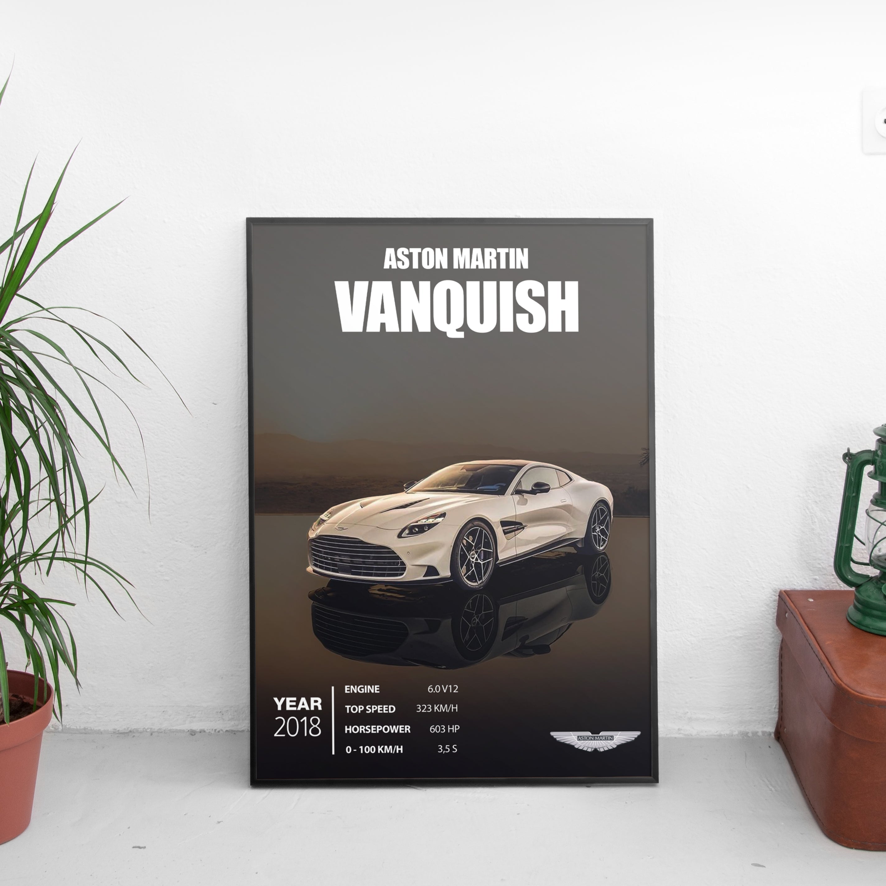 Aston Martin Vanquish Poster (2018) - Custom Car Poster