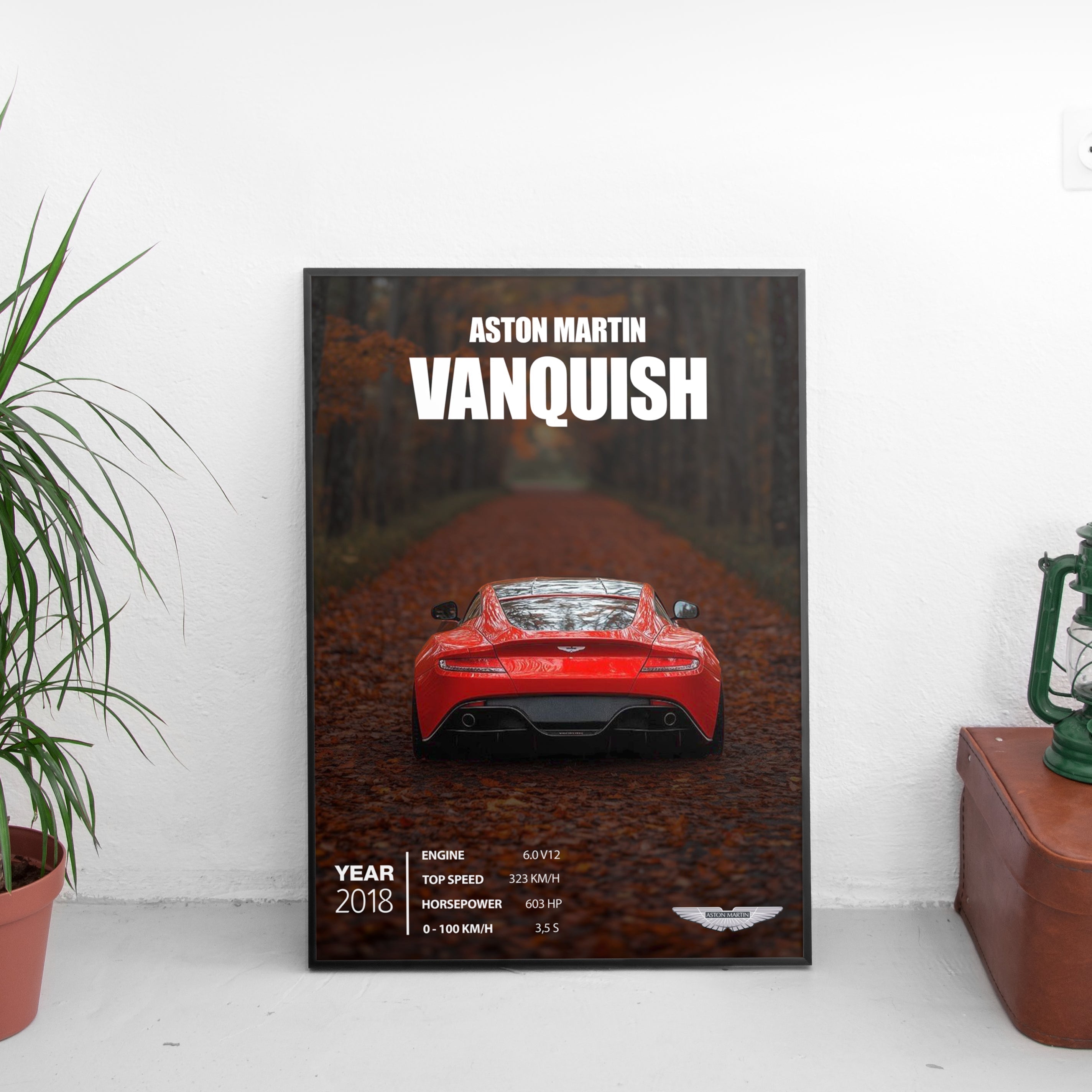 Aston Martin Vanquish Poster (2018) - Custom Car Poster