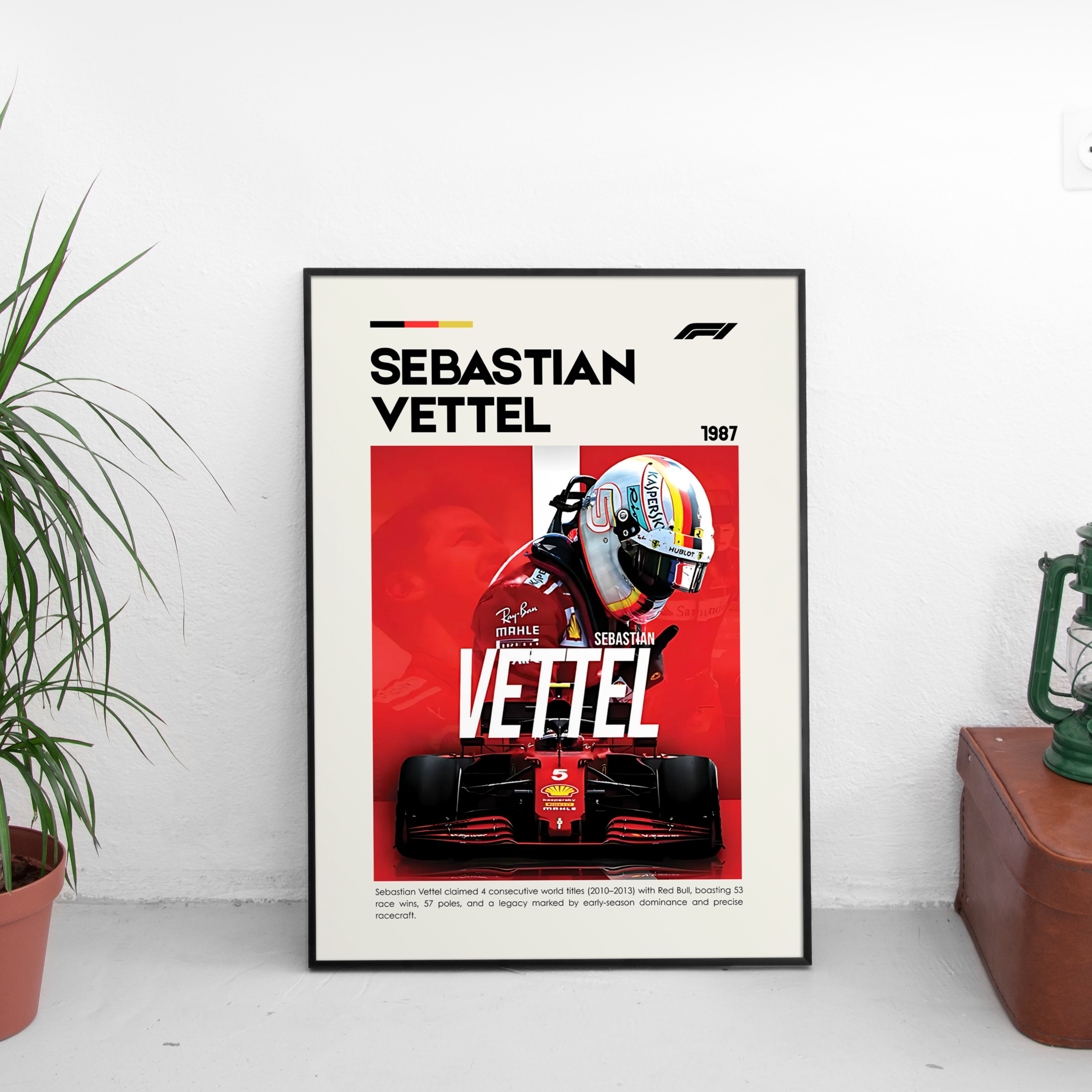 Sebastian Vettel Poster - Custom Car Poster