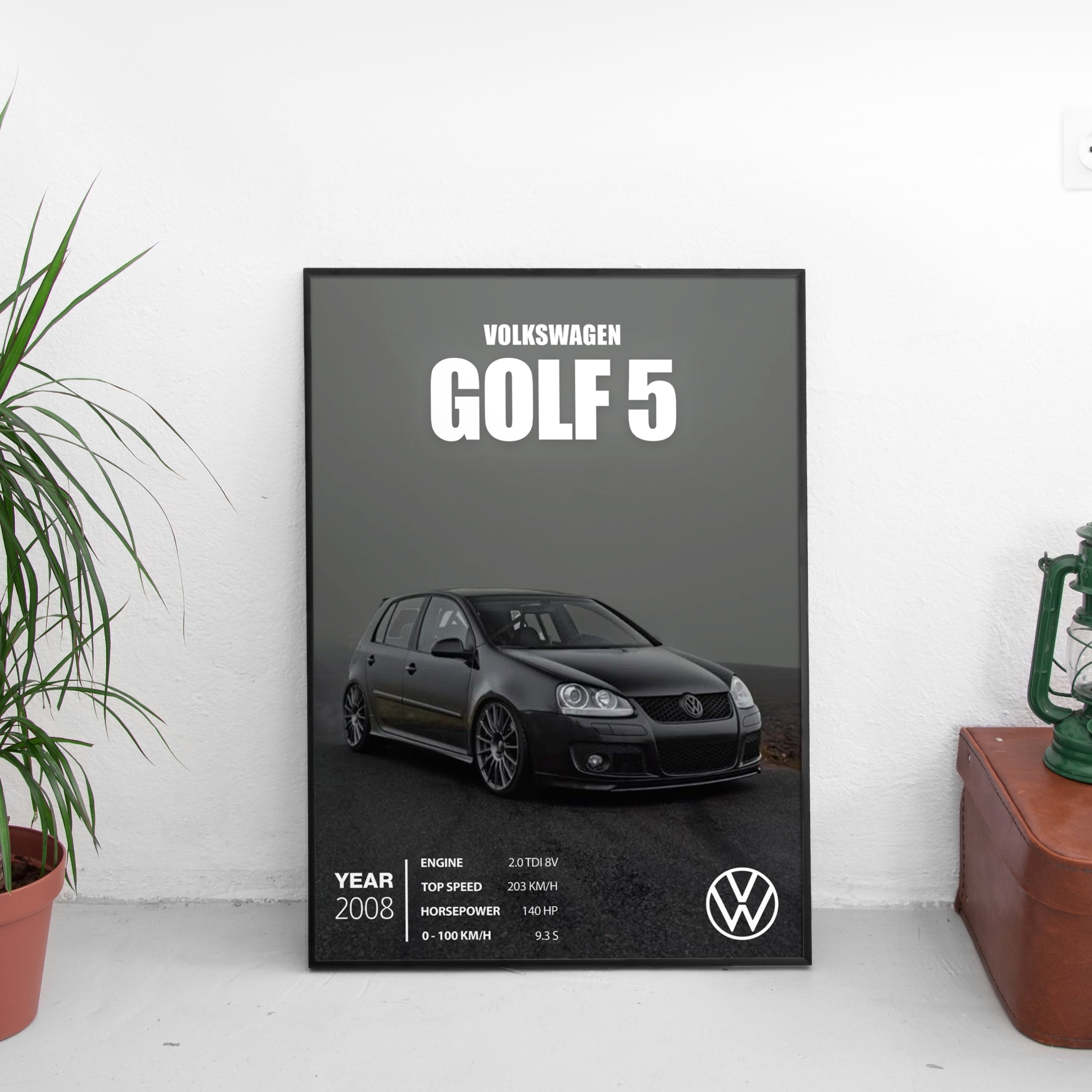 Volkswagen Golf 5 Poster (2008)