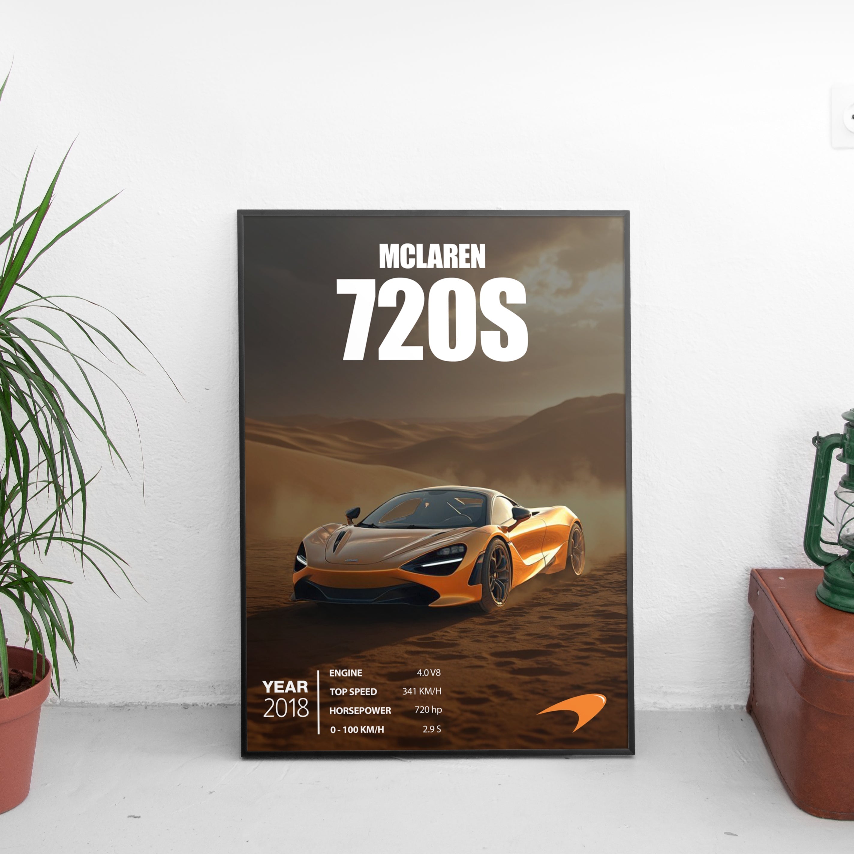McLaren 720S Poster (2018) - Custom Car Poster