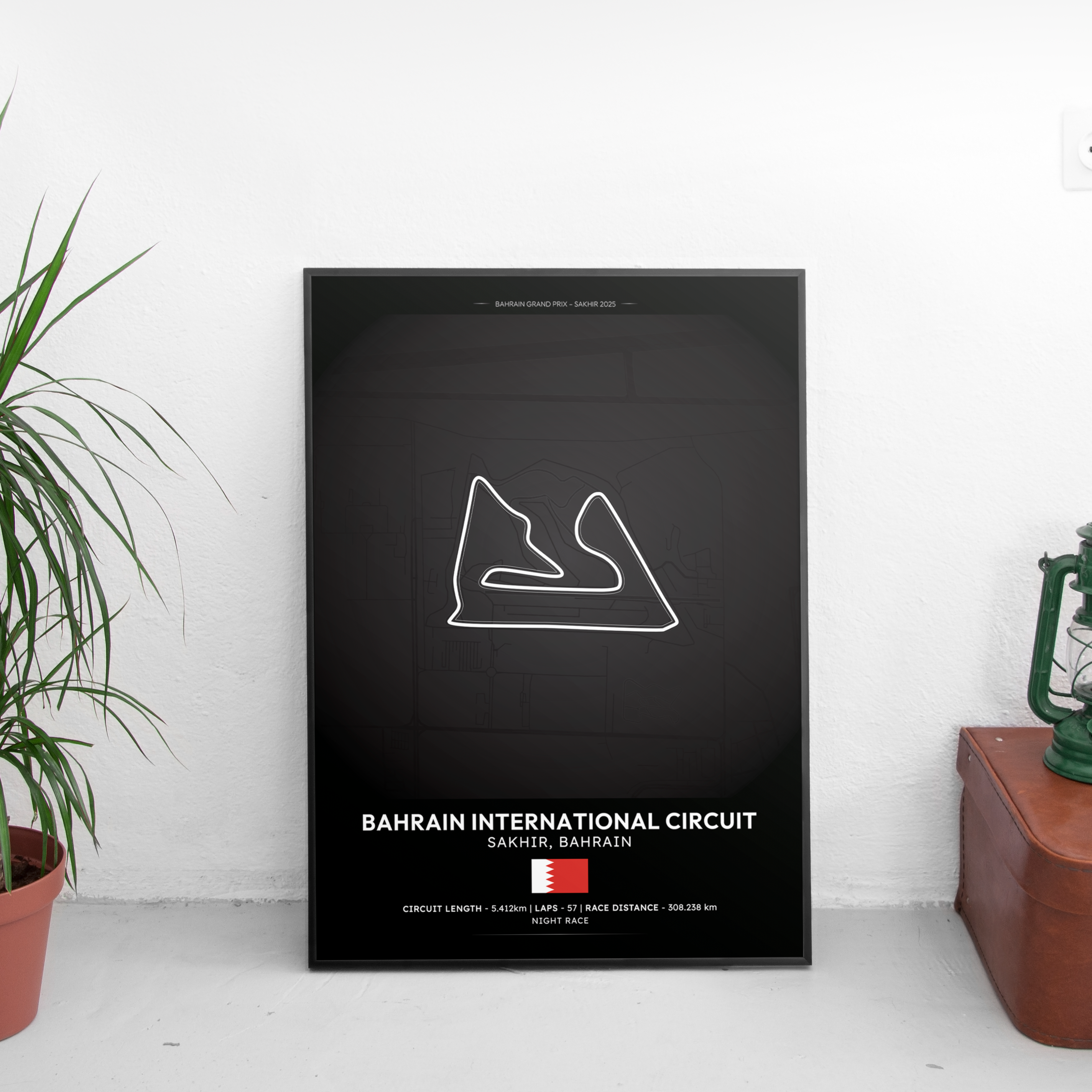 BAHRAIN Track Poster - Custom Car Poster