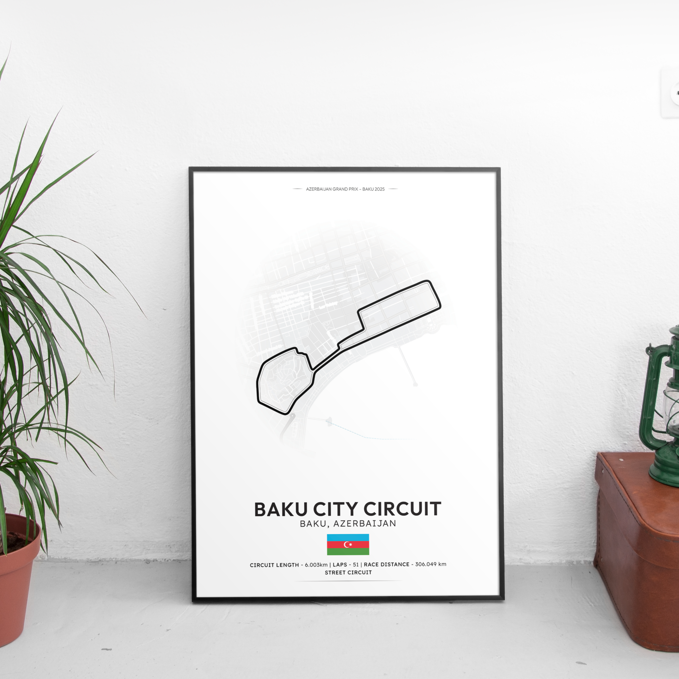 BAKU Track Poster - Custom Car Poster