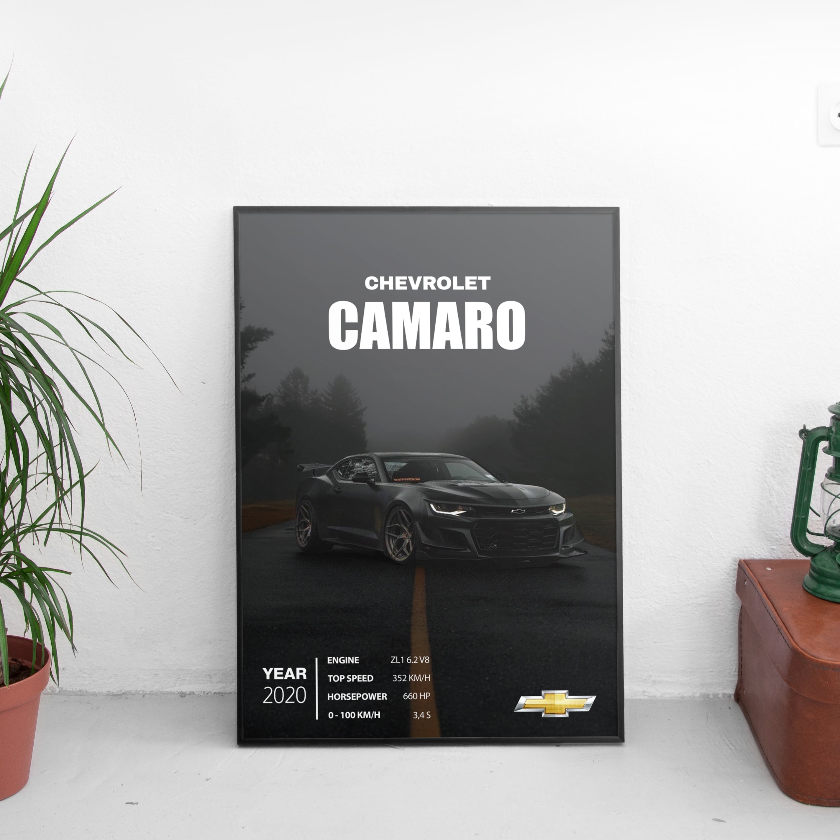 Chevrolet Camaro Poster (2020) - Custom Car Poster
